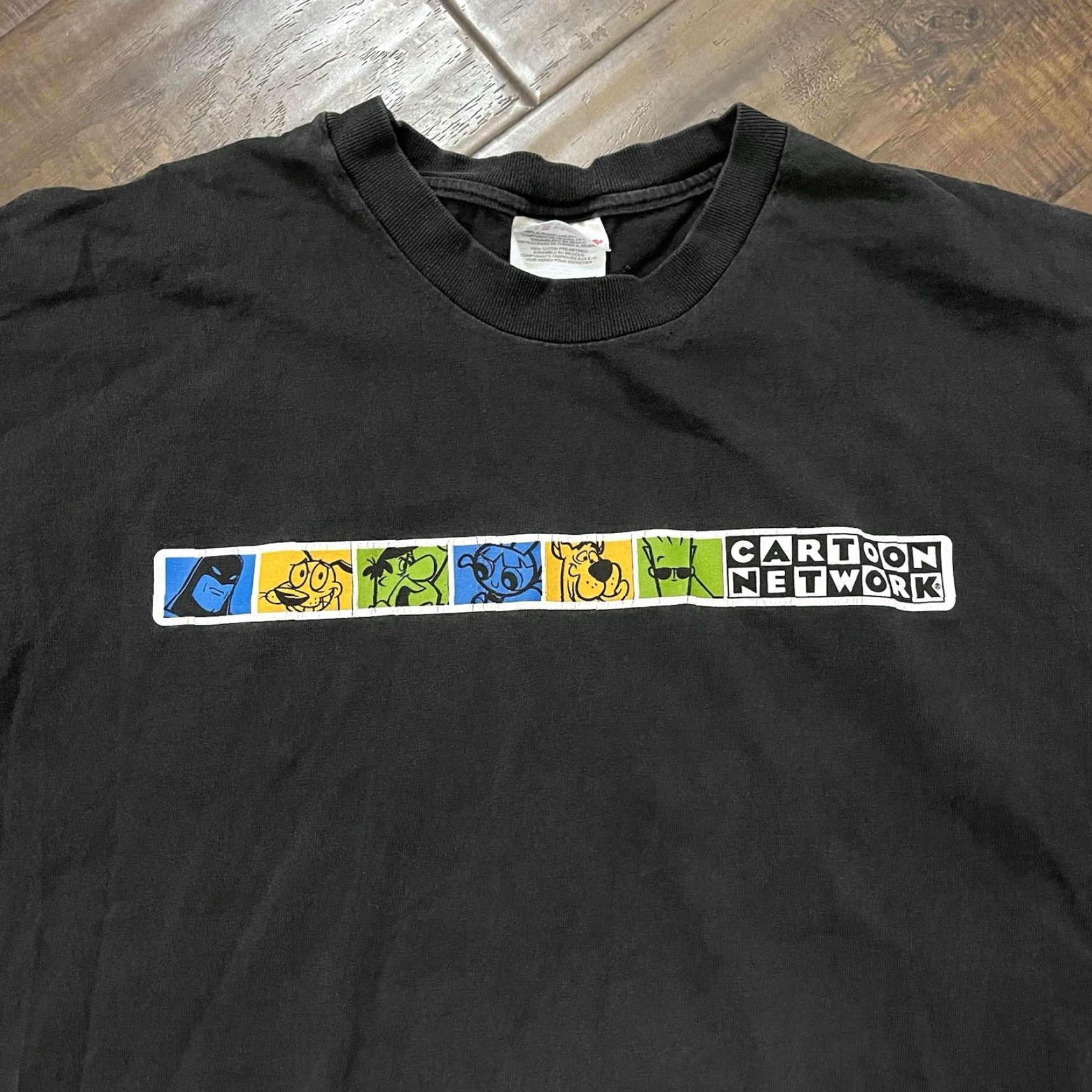 Hanes VINTAGE Hanes Cartoon Network T-Shirt Space Ghost Coast To Coast 90s Logo Black XL Mens Short Sleeve Size US XL / EU 56 / 4 - 2 Thumbnail