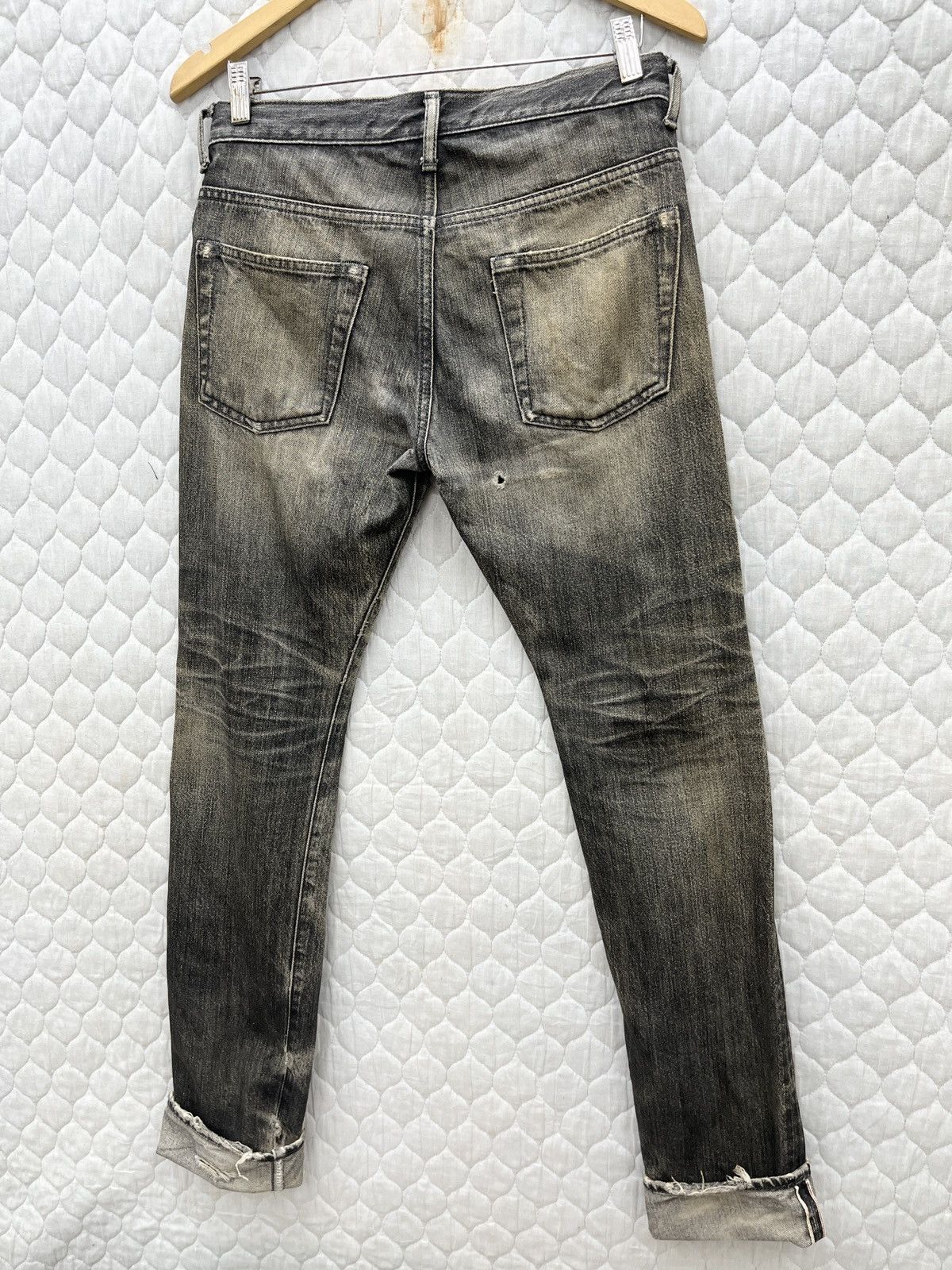 Ships Jet Blue × Vintage 🔥🔥🔥ARCHIVE SHIPS JET BLUE DISTRESSED SELVEDGE DENIM Size US 30 / EU 46 - 12 Thumbnail