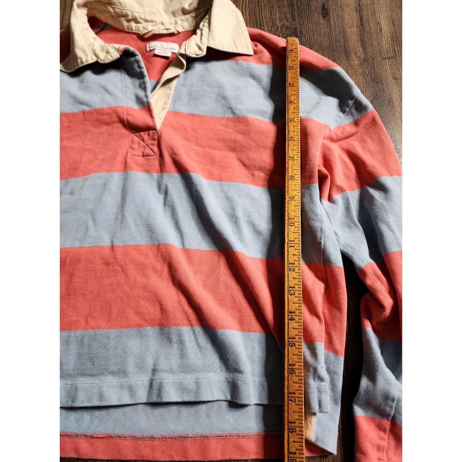 Vintage VINTAGE L.L. Bean Womens XS Rugby Striped Long Sleeve Polo Shirt Size XS / US 0-2 / IT 36-38 - 3 Thumbnail