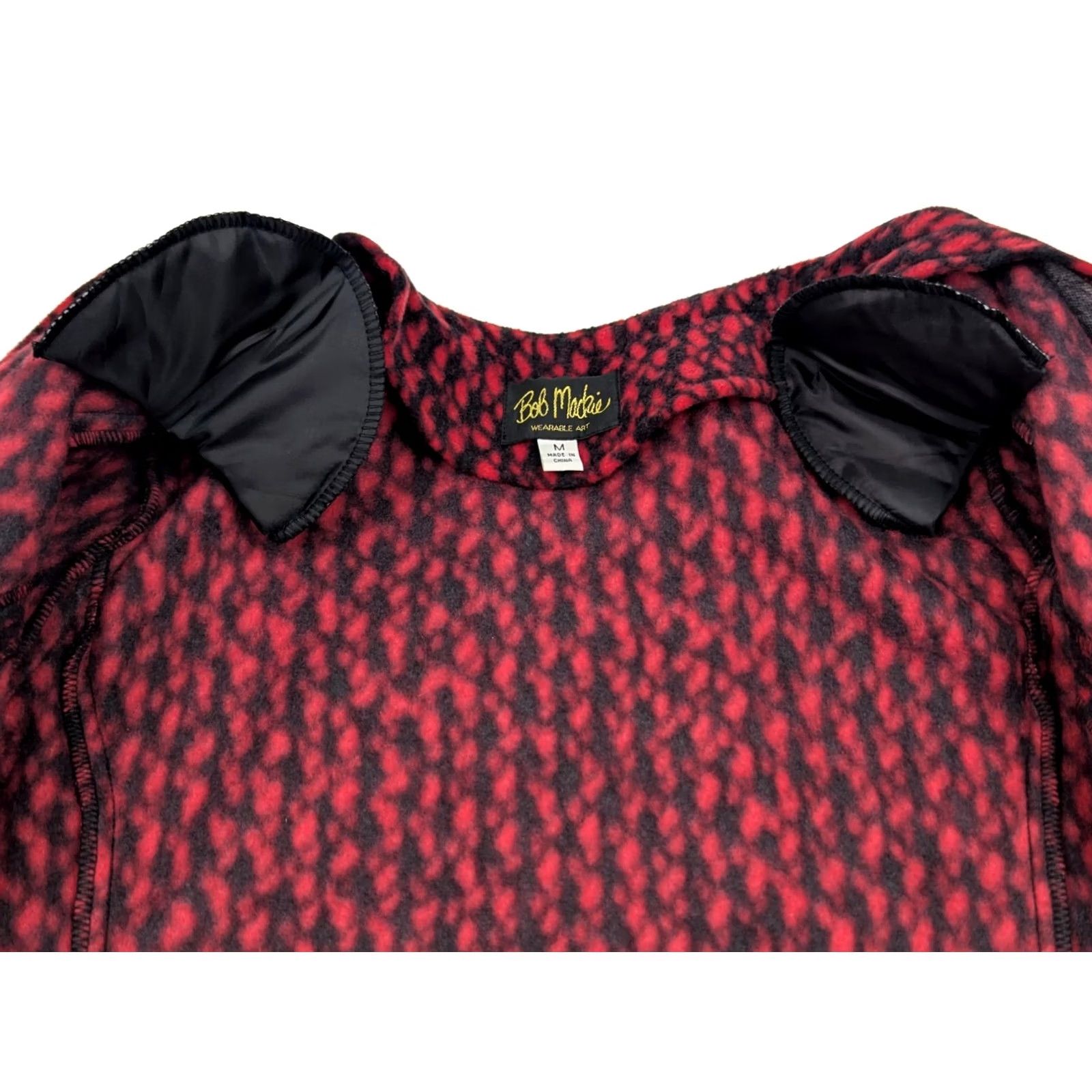 Bob Mackie Bob Mackie Wearable Art Fleece Jacket Womens M Red Multicolor Zip Pockets Full Zip Lightweight Animal Print Jacket Size M / US 6-8 / IT 42-44 - 7 Thumbnail