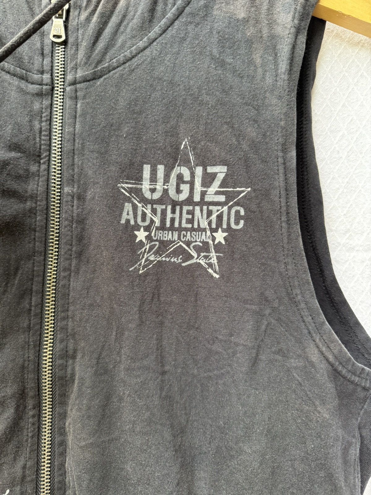 Japanese Brand Ugiz vest zipper hoodie poem graphic Size US M / EU 48-50 / 2 - 4 Thumbnail
