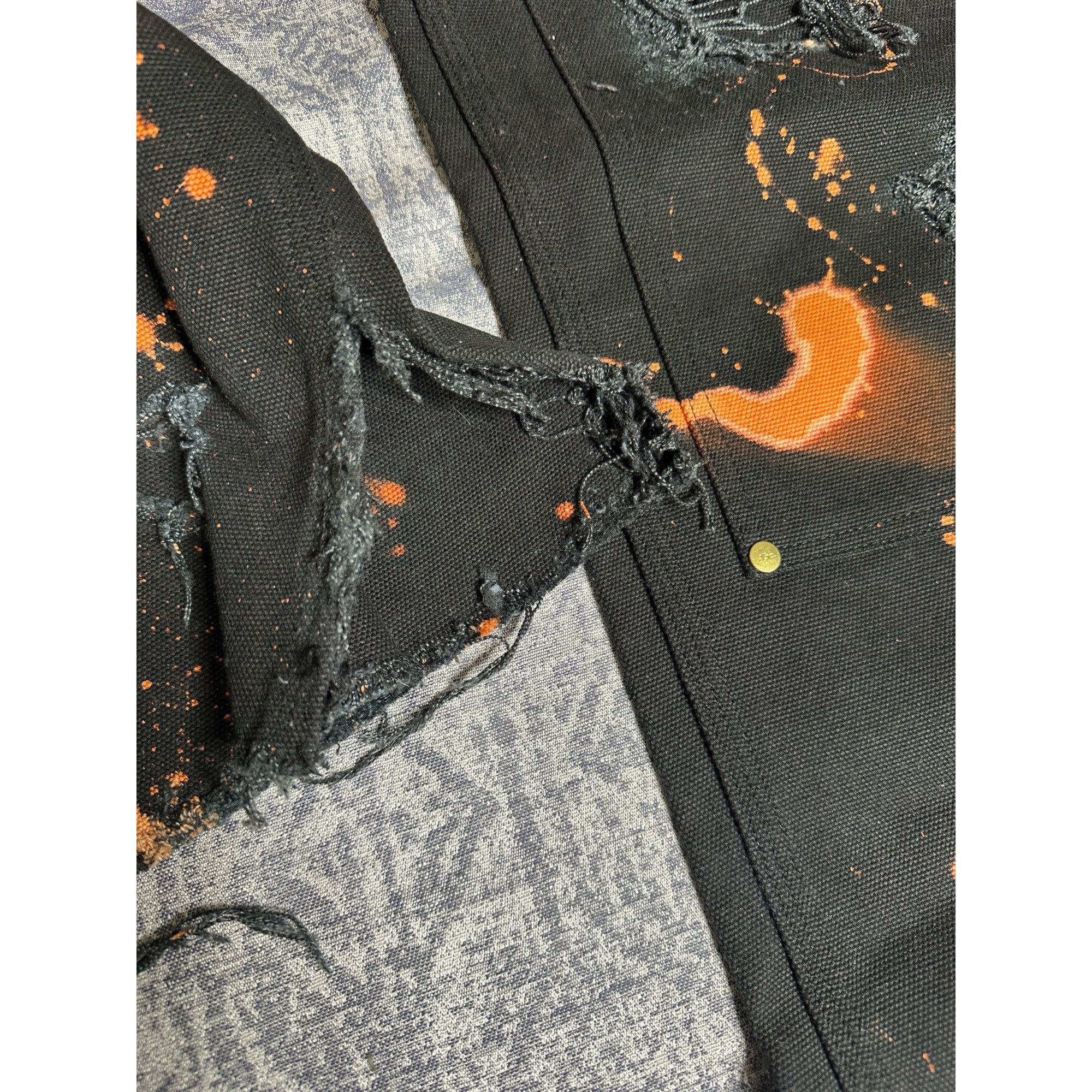 Advisory Board Crystals Custom Reworked Embellished Bleached Distressed Paint Staine Size US 32 / EU 48 - 12 Thumbnail