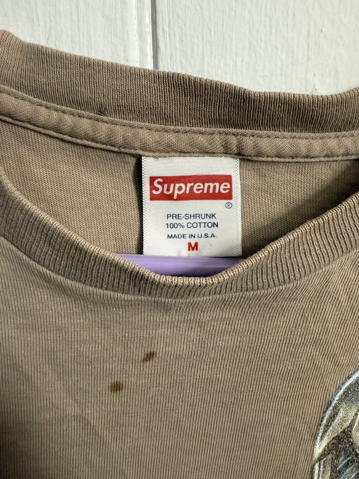 Supreme Supreme x Slayer Eagle Tee stone Size US M / EU 48-50 / 2 - 2 Thumbnail