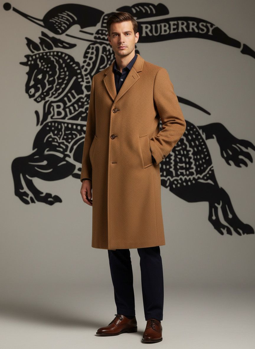 Burberry 🔆Burberry camel hair cashmere wool coat luxury size xl Size US XL / EU 56 / 4 - 2 Thumbnail