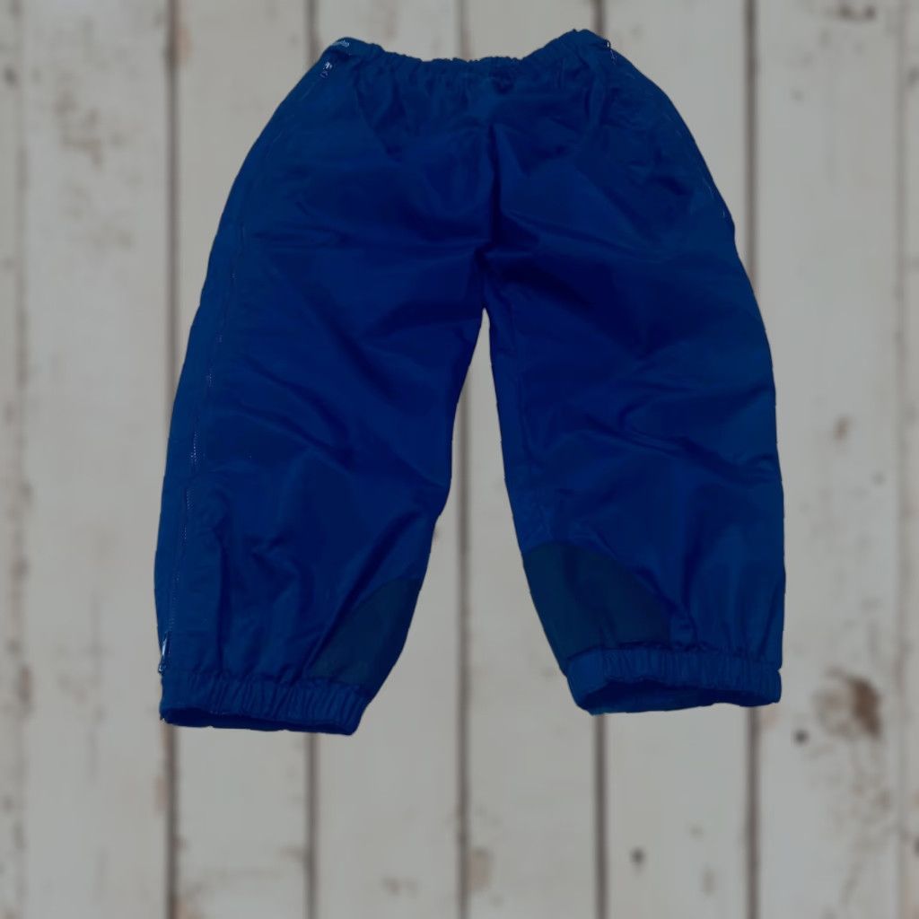 Vintage Columbia Snow Pants Womens 2X Blue Nylon Ski Lined Side Zip Elastic Waist Size 27" / US 4 / IT 40 - 1 Thumbnail