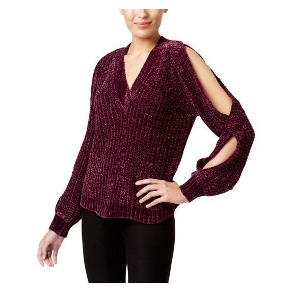 Other Marled Reunited Twisted Shoulder Chunky Junior’s Sweater, Ca Size L / US 10 / IT 46 - 1 Thumbnail