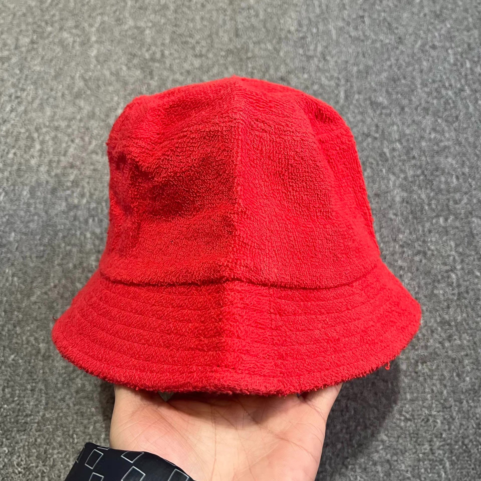 Alife Alife® Teddy Towel Short Plush Embroidered Bucket Hat Q7 Size ONE SIZE - 9 Thumbnail