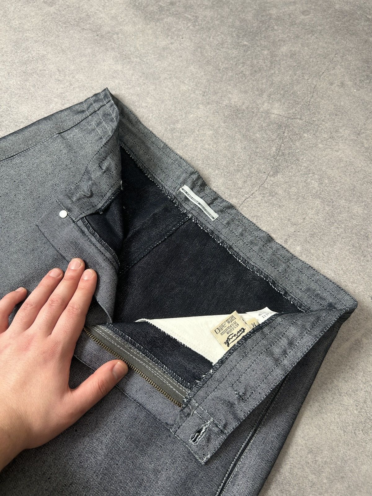 Japanese Brand Vintage Two Angle Loud Design y2k denim parachute pants Size US 32 / EU 48 - 5 Thumbnail