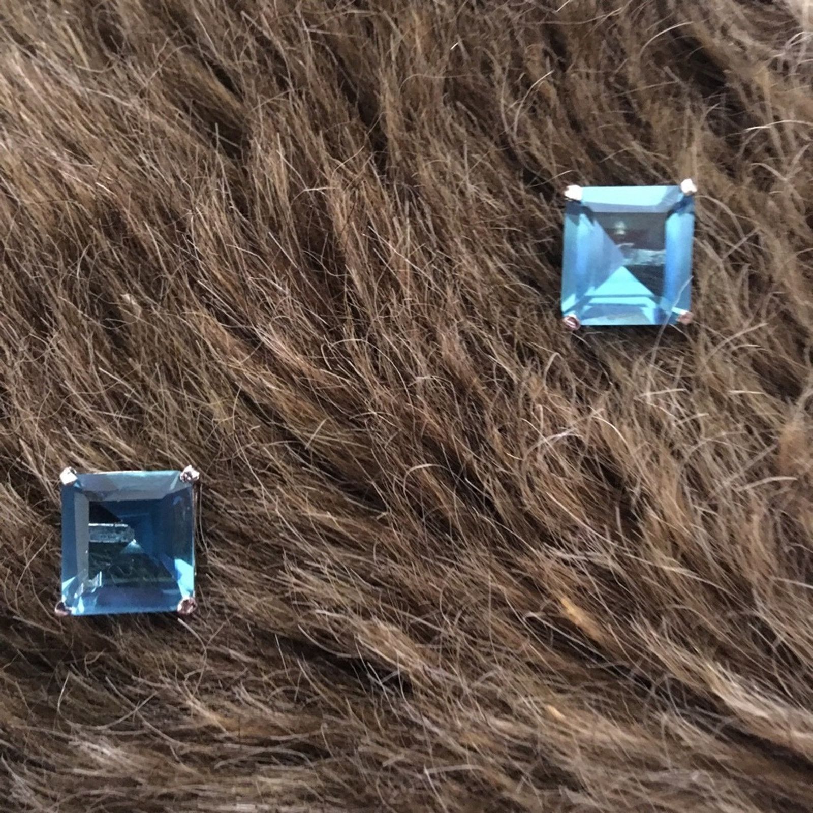 Jewelry Janku simulated square cut blue topaz earrings Size ONE SIZE - 3 Thumbnail
