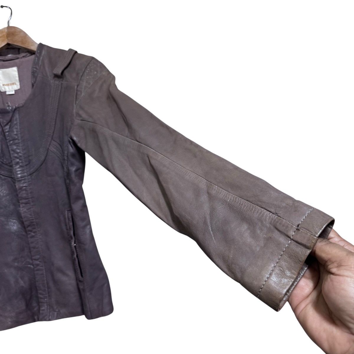 Diesel Diesel leather Biker Jacket Graphic Lining Size XS / US 0-2 / IT 36-38 - 7 Thumbnail