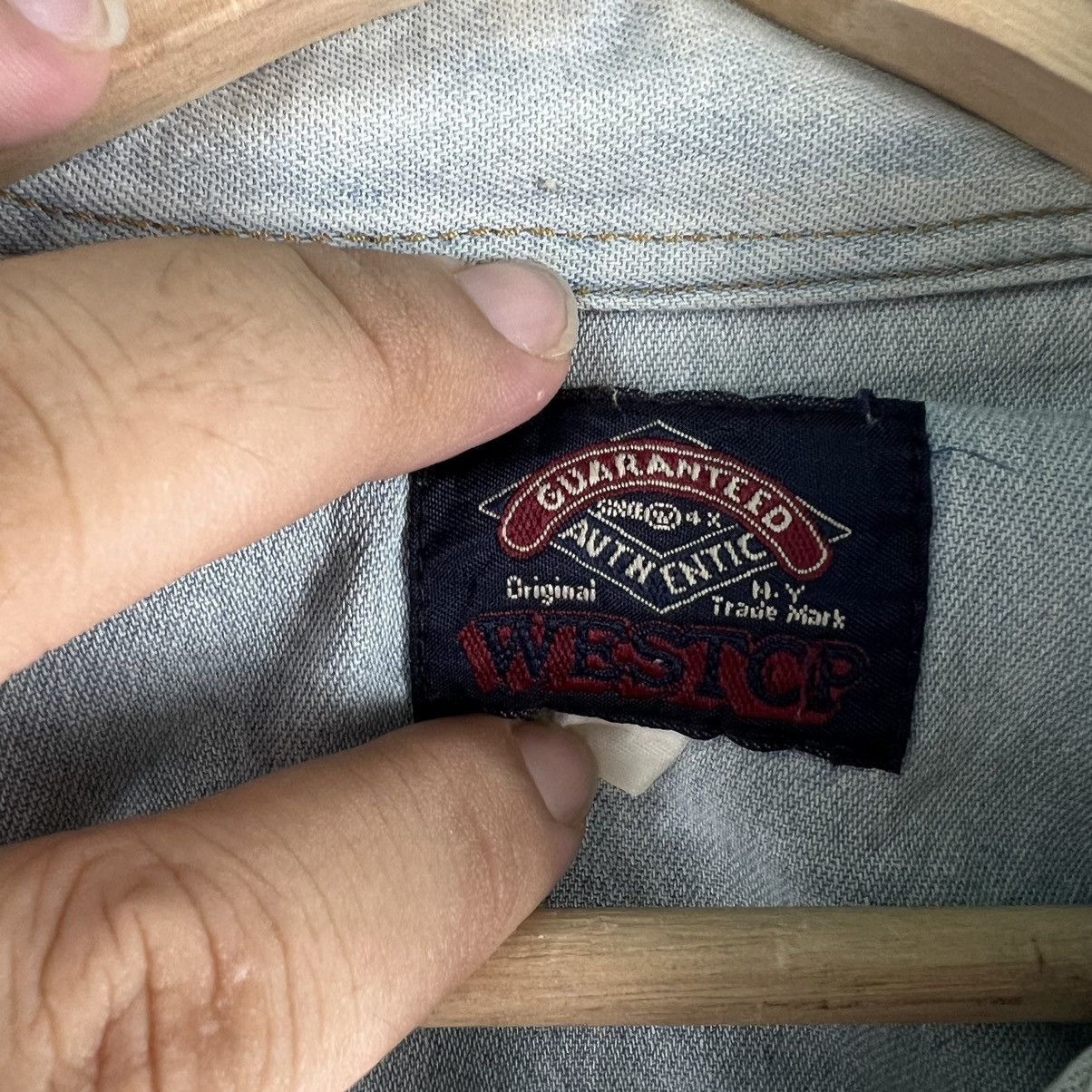 Japanese Brand 🔥VINTAGE SHIRT JACKET COWBOY CAMBREY WESTCR ISSEY MIYAKE Size US M / EU 48-50 / 2 - 9 Thumbnail