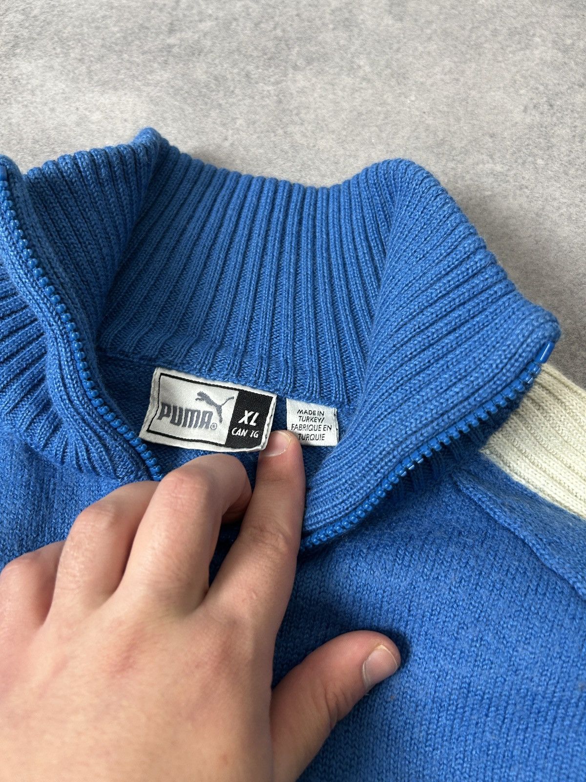 Puma Vintage Puma Wool Zip-Sweatshirt Japanese🇯🇵 style Size US L / EU 52-54 / 3 - 3 Thumbnail