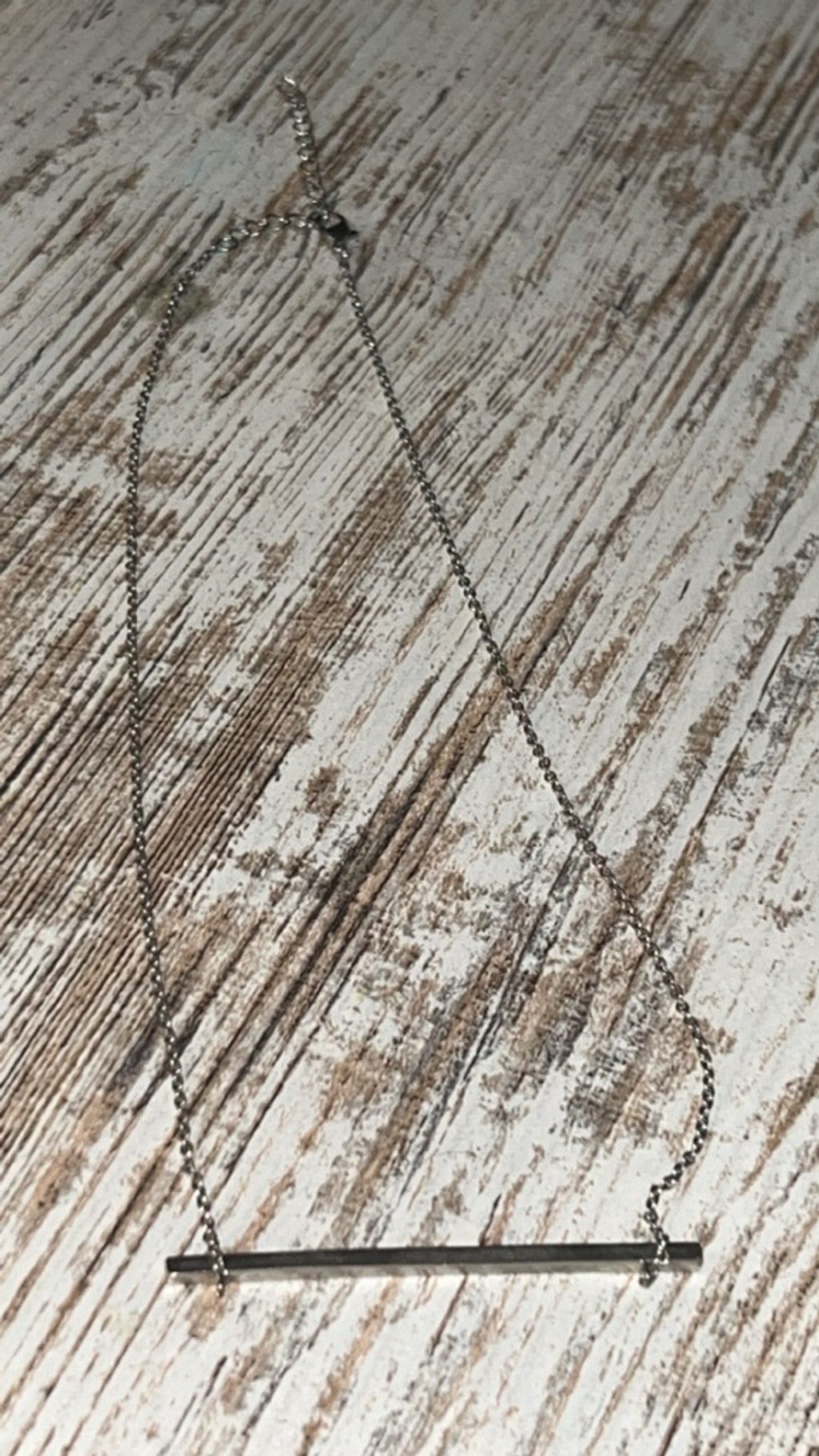 The Unbranded Brand Women's Unbranded Silver Bar Necklace One Size Size ONE SIZE - 3 Thumbnail