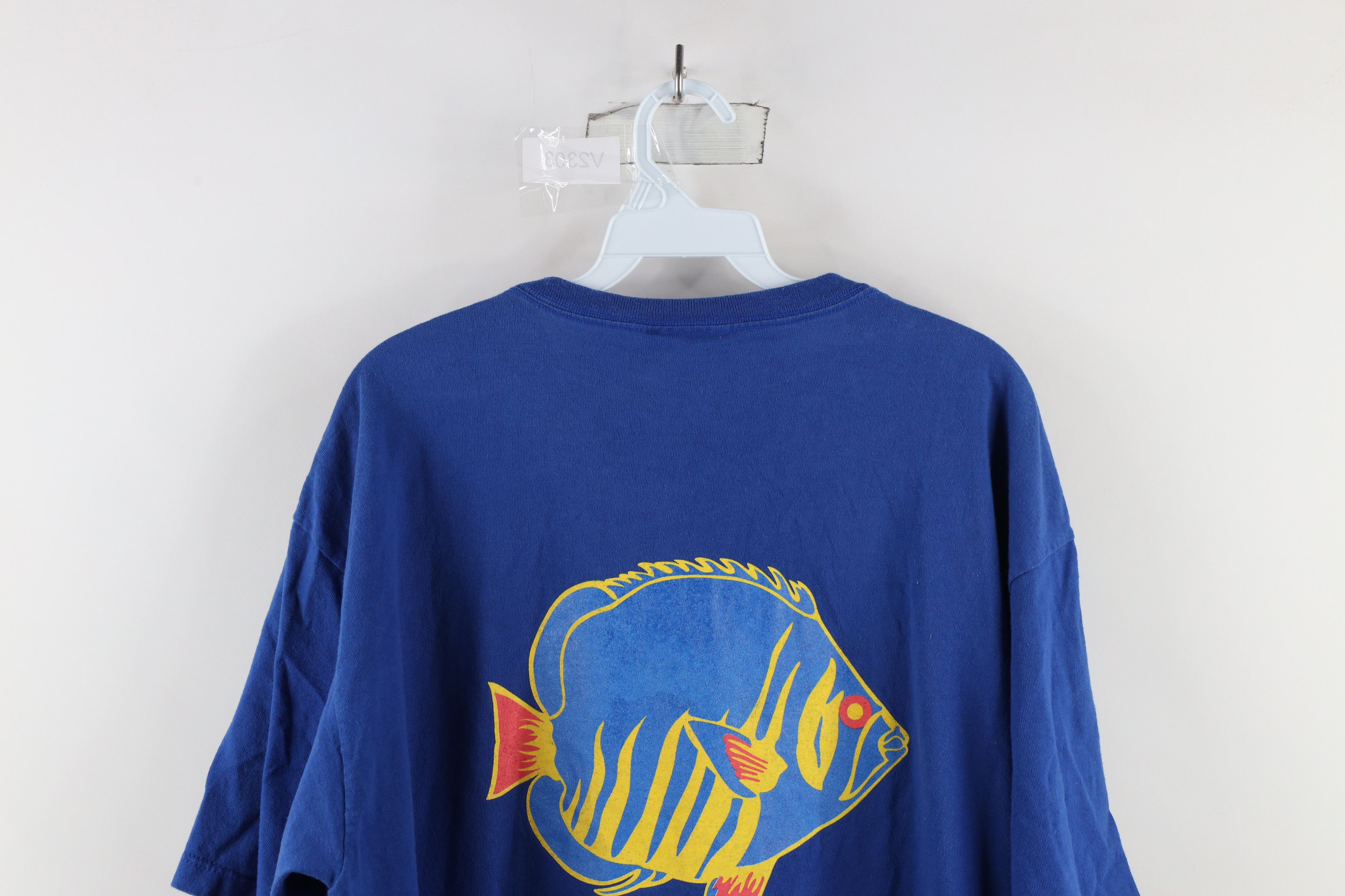 Nautica × Vintage Vintage 90s Nautica Out Caribe Fish Short Sleeve T-Shirt USA Size US L / EU 52-54 / 3 - 8 Thumbnail