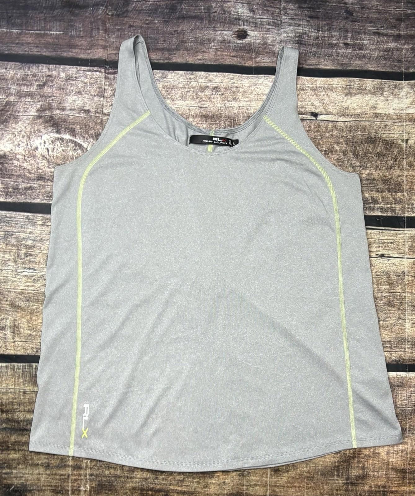 RLX Ralph Lauren RLX Ralph Lauren Tank Top Womens Large Gray Sleeveless Size L / US 10 / IT 46 - 1 Thumbnail