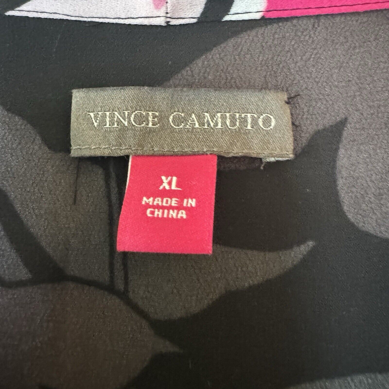Vince Camuto Vince Camuto Sleeveless Floral Shift Dress Black Pink XL Size XL / US 12-14 / IT 48-50 - 3 Thumbnail