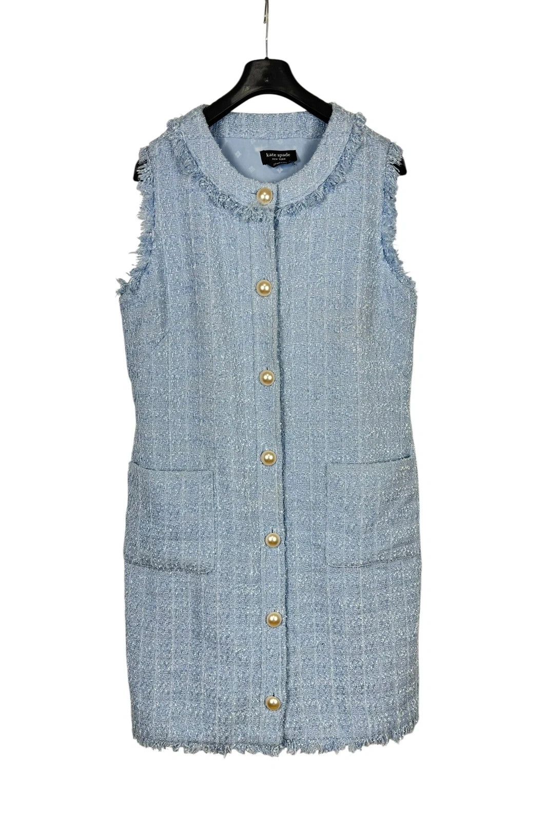 Kate Spade Kate Spade Dress Tweed Fringe Trim Shift size 14 Size L / US 10 / IT 46 - 10 Thumbnail