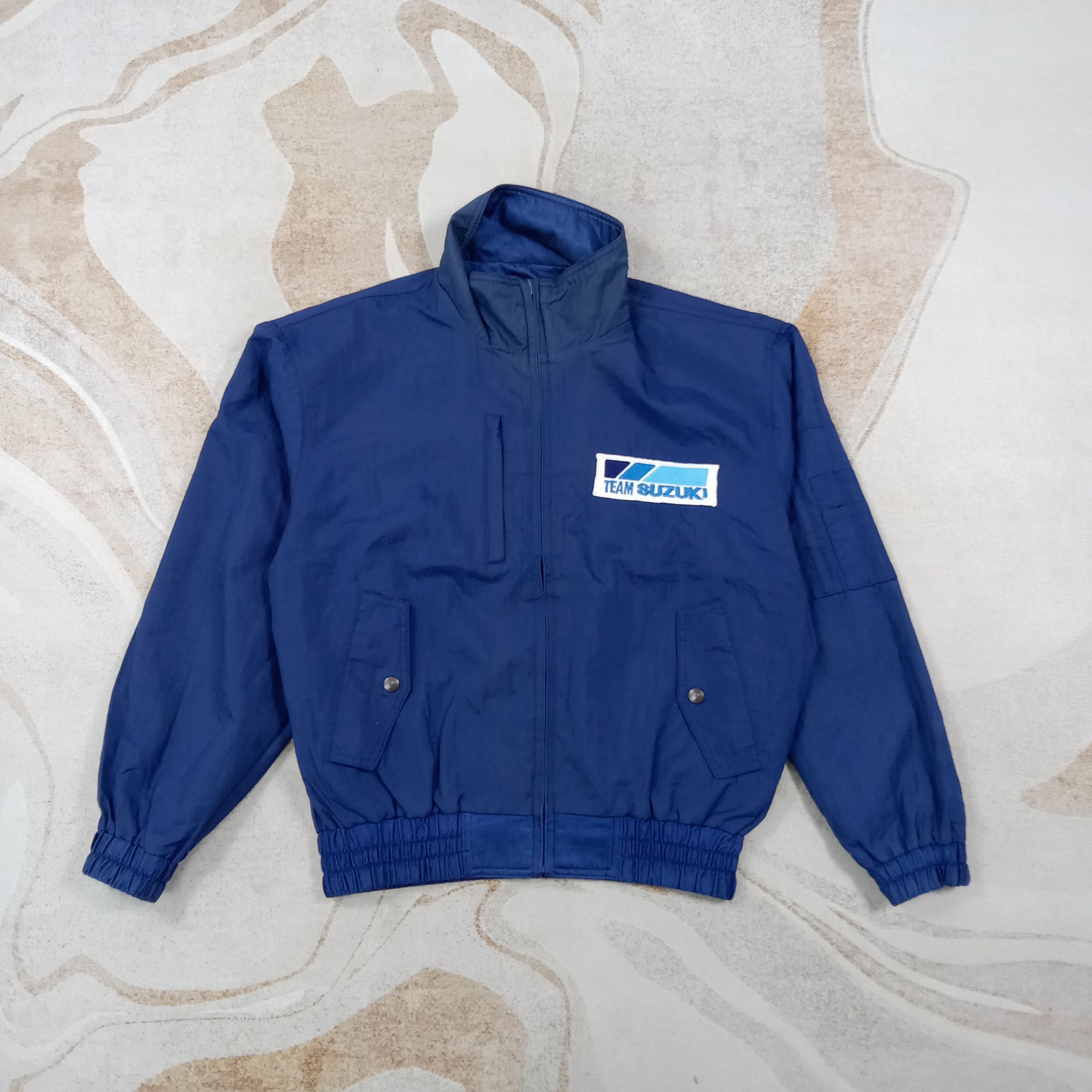 Japanese Brand Vintage 90's Team Suzuki Racing Reversible Jacket C269N10 Size US L / EU 52-54 / 3 - 6 Thumbnail