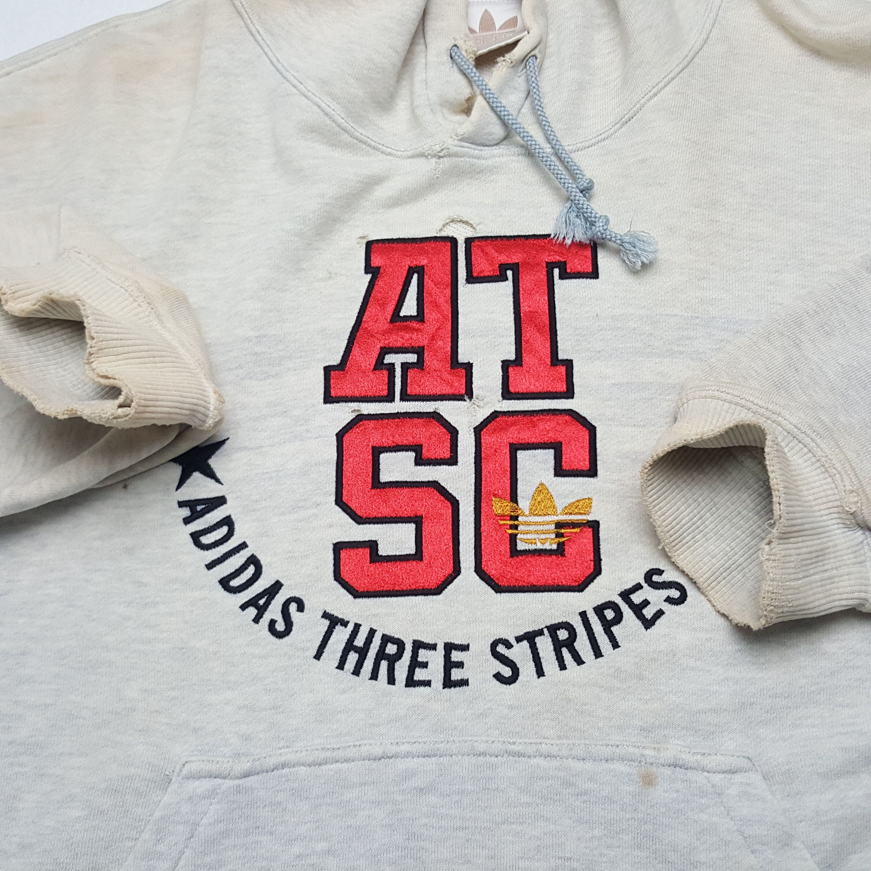 Adidas × Japanese Brand × Vintage Vintage Adidas Three Stripes Club American Sportwear Hoodies Size US L / EU 52-54 / 3 - 7 Thumbnail
