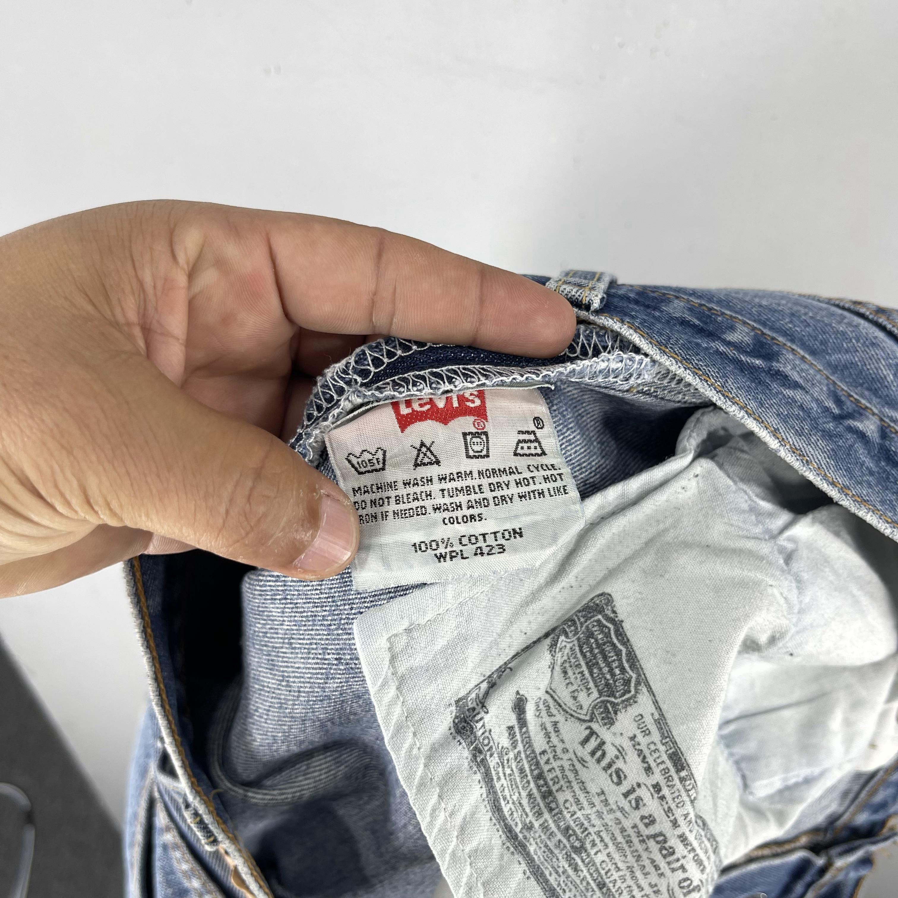 Levi's × Vintage W38 L34 Vintage Levis 501 Distressed Reinforced Dirty Jeans Size US 38 / EU 54 - 12 Thumbnail