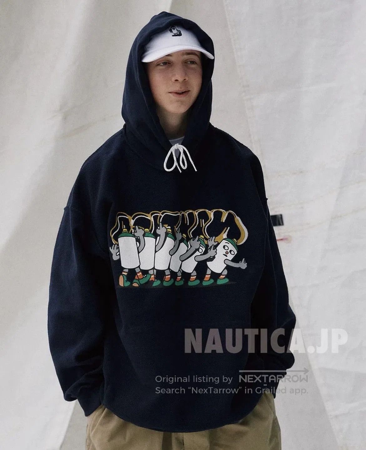 Nautica nautica lurk graphic hooded sweatshirt. Size US S / EU 44-46 / 1 - 2 Thumbnail