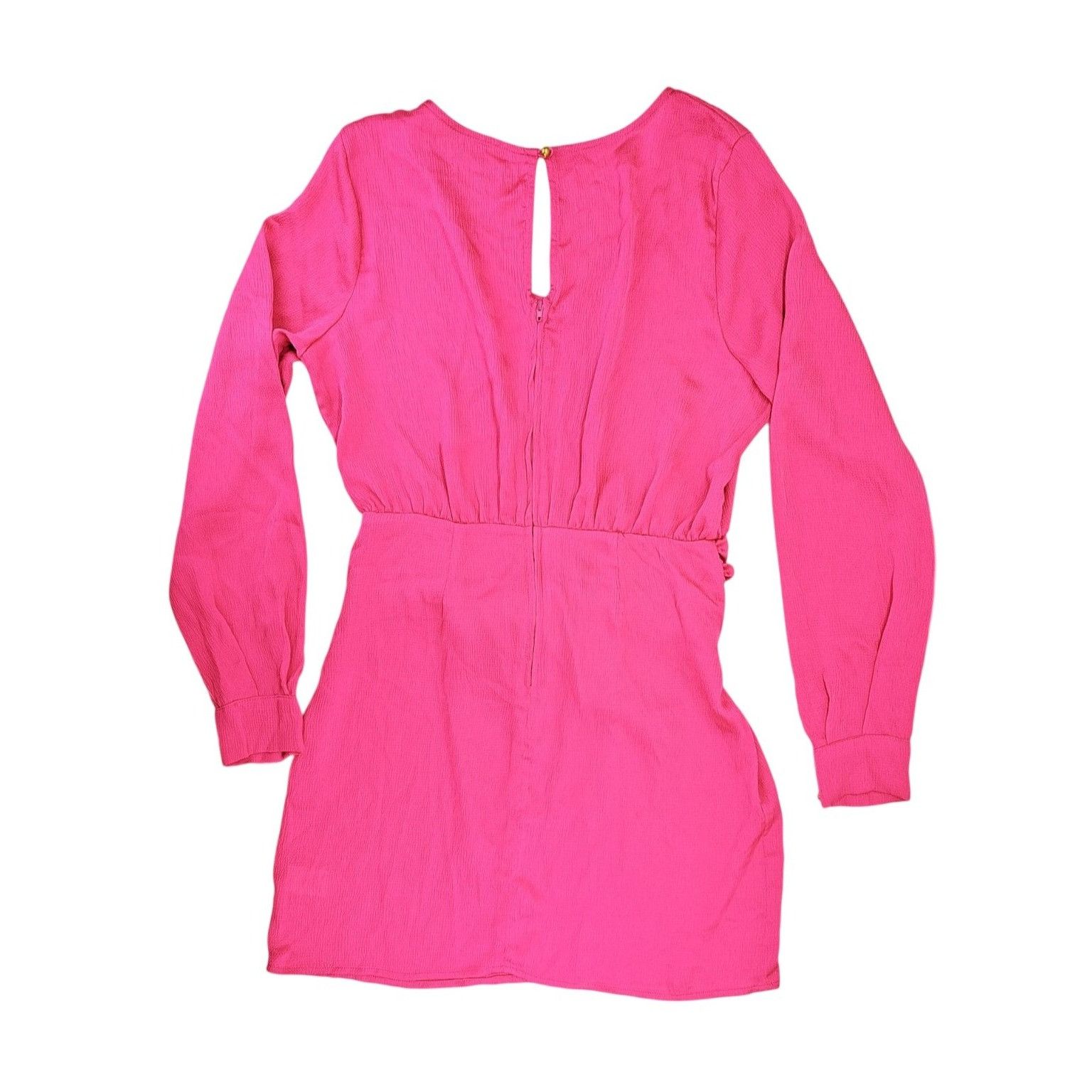 Other Emerald Sundae Pink Long Sleeve Mini Dress With Tie Waist Size M / US 6-8 / IT 42-44 - 2 Thumbnail