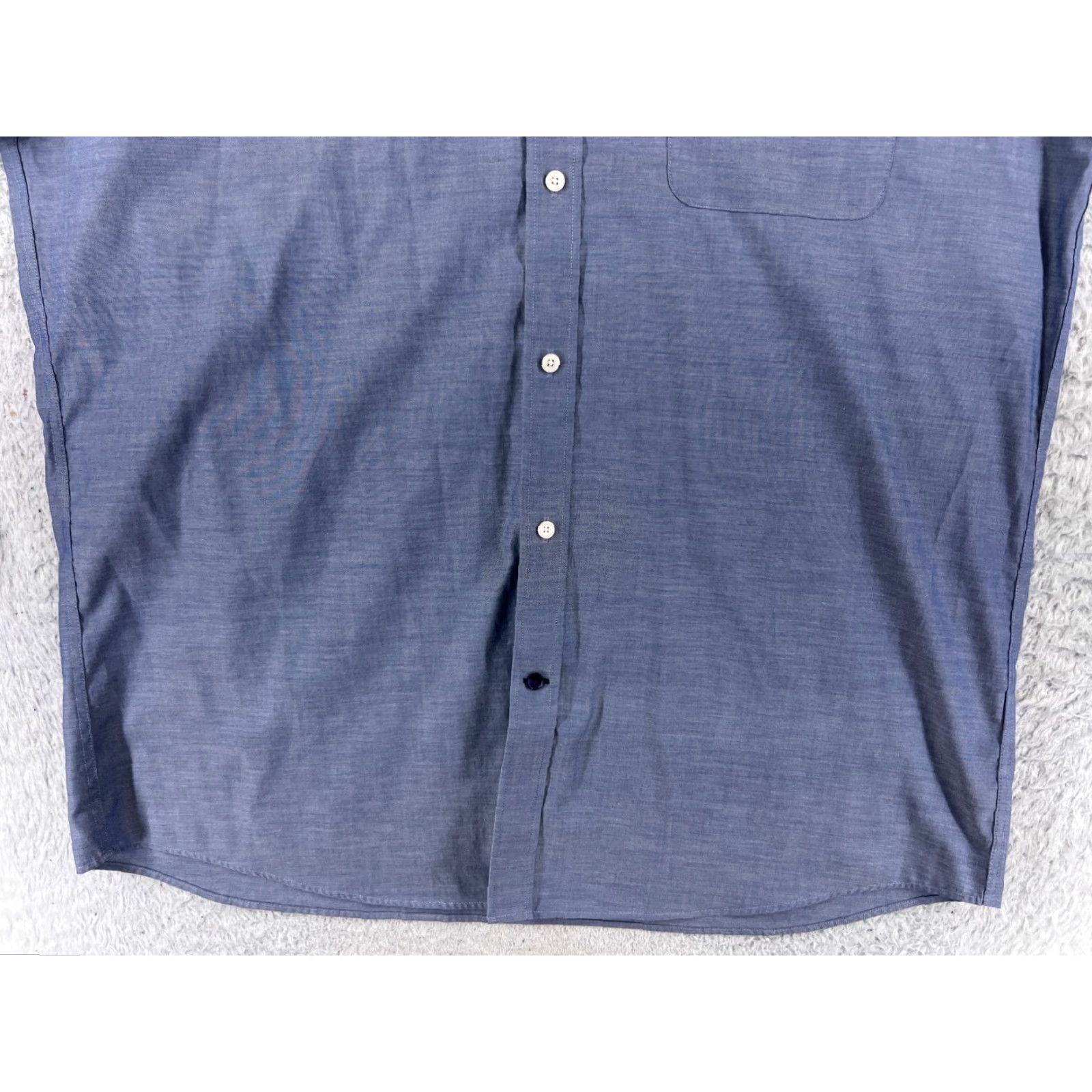 Tommy Hilfiger Tommy Hilfiger Shirt Men 17 Blue Wrinkle Free 34-35 Button Up Regular Fit Pocket Size US XL / EU 56 / 4 - 5 Thumbnail