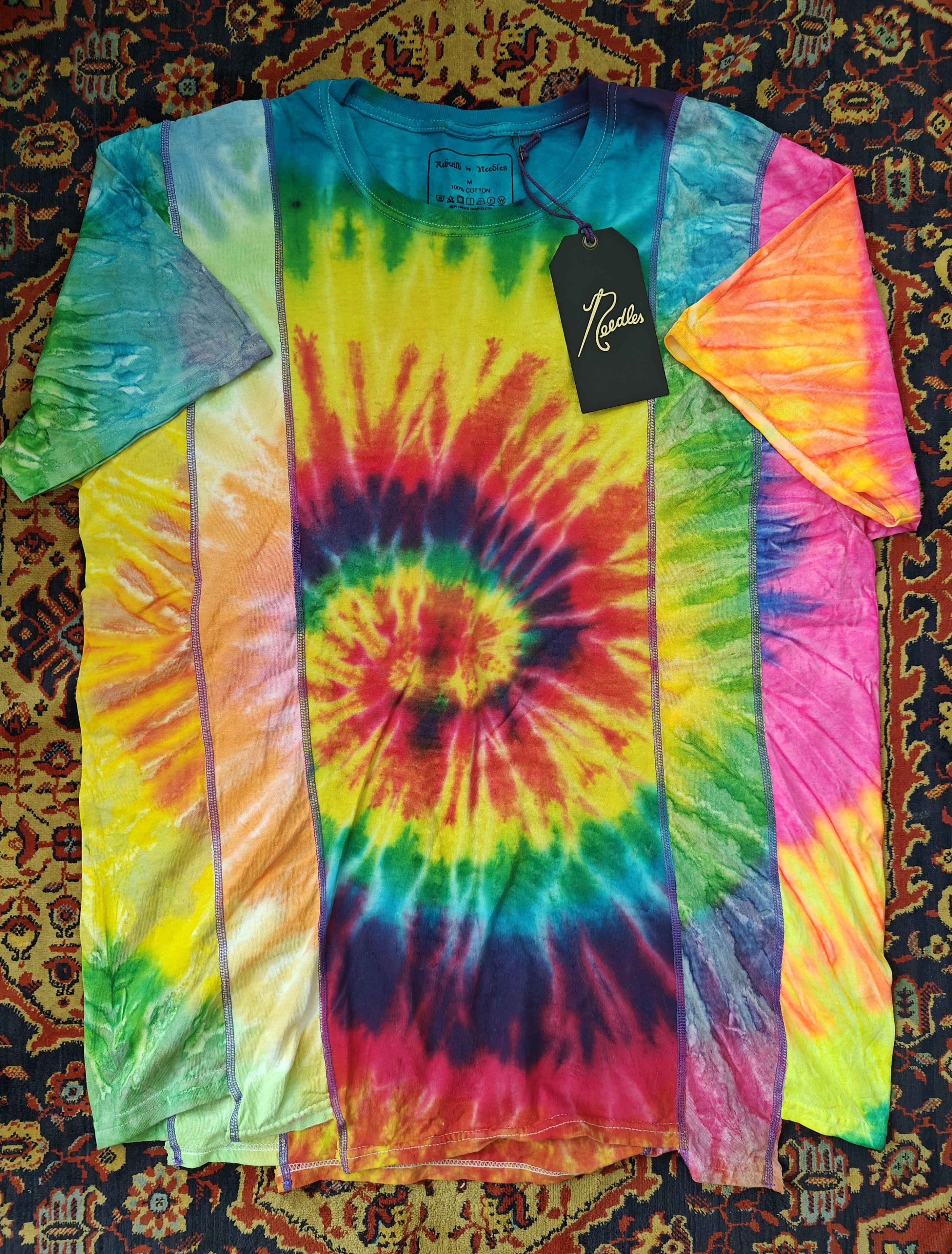image of Rebuild By Needles Tie Dye T-Shirt, Men's (Size Medium)