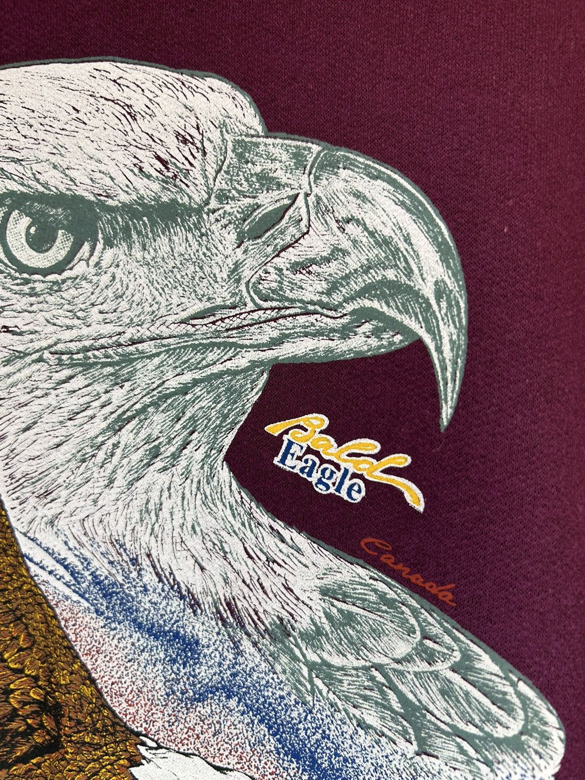 Vintage Vintage 90s Bald Eagle Nature Crewneck Size US XL / EU 56 / 4 - 3 Thumbnail