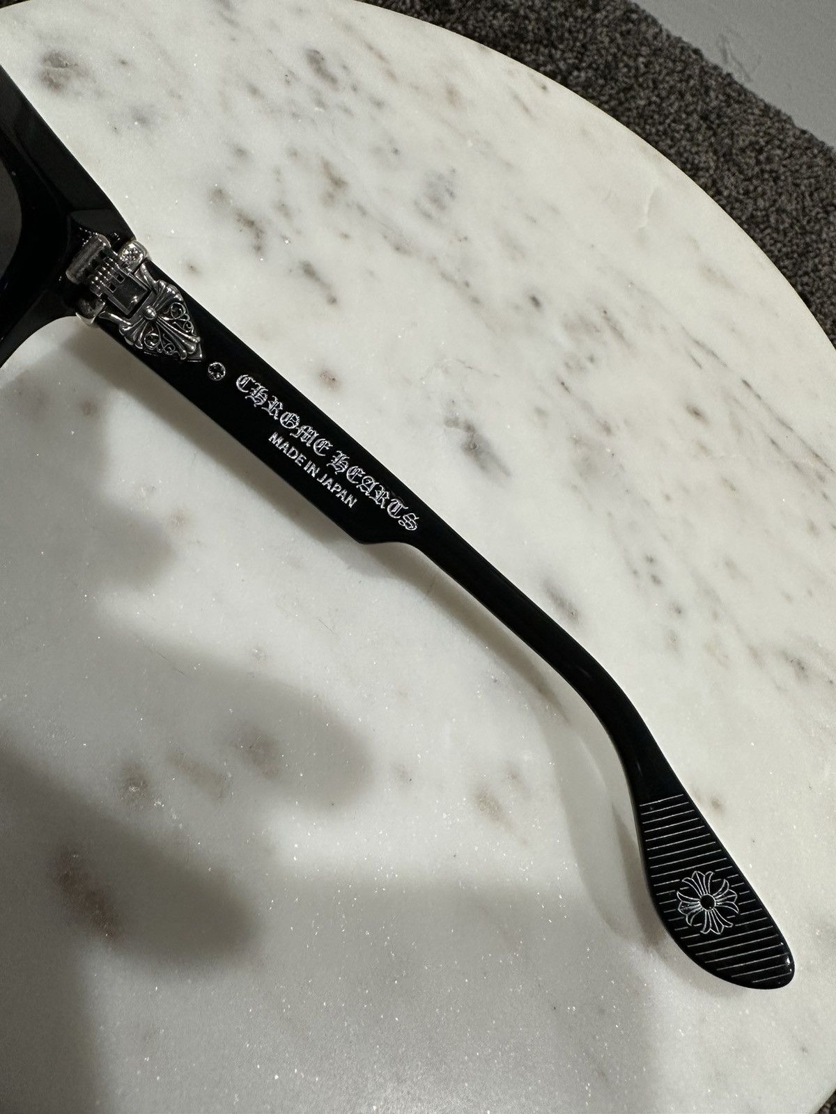 Chrome Hearts Chrome Hearts Box Officer Silver Dagger Black Sunglasses Size ONE SIZE - 8 Thumbnail