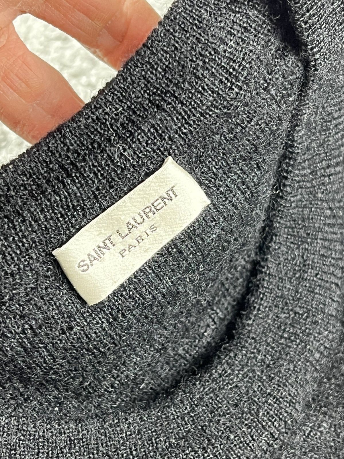 Saint Laurent Paris SS16 Saint Laurent Paris Black Tiger Mohair Sweater Size US M / EU 48-50 / 2 - 7 Thumbnail