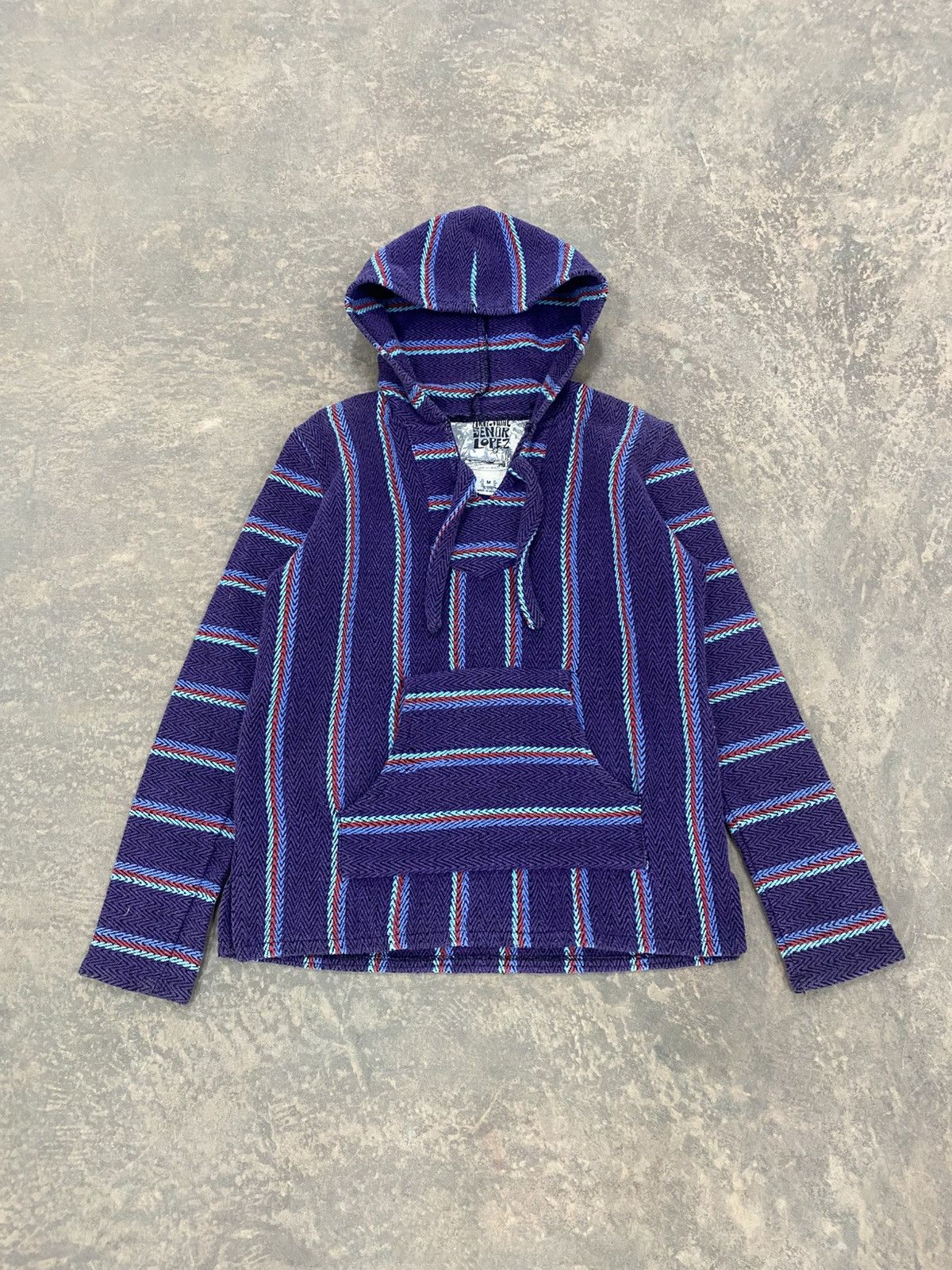 Vintage VINTAGE BAJA MEXICAN HOODIE HEAVY KNIT 90s Size M / US 6-8 / IT 42-44 - 1 Thumbnail