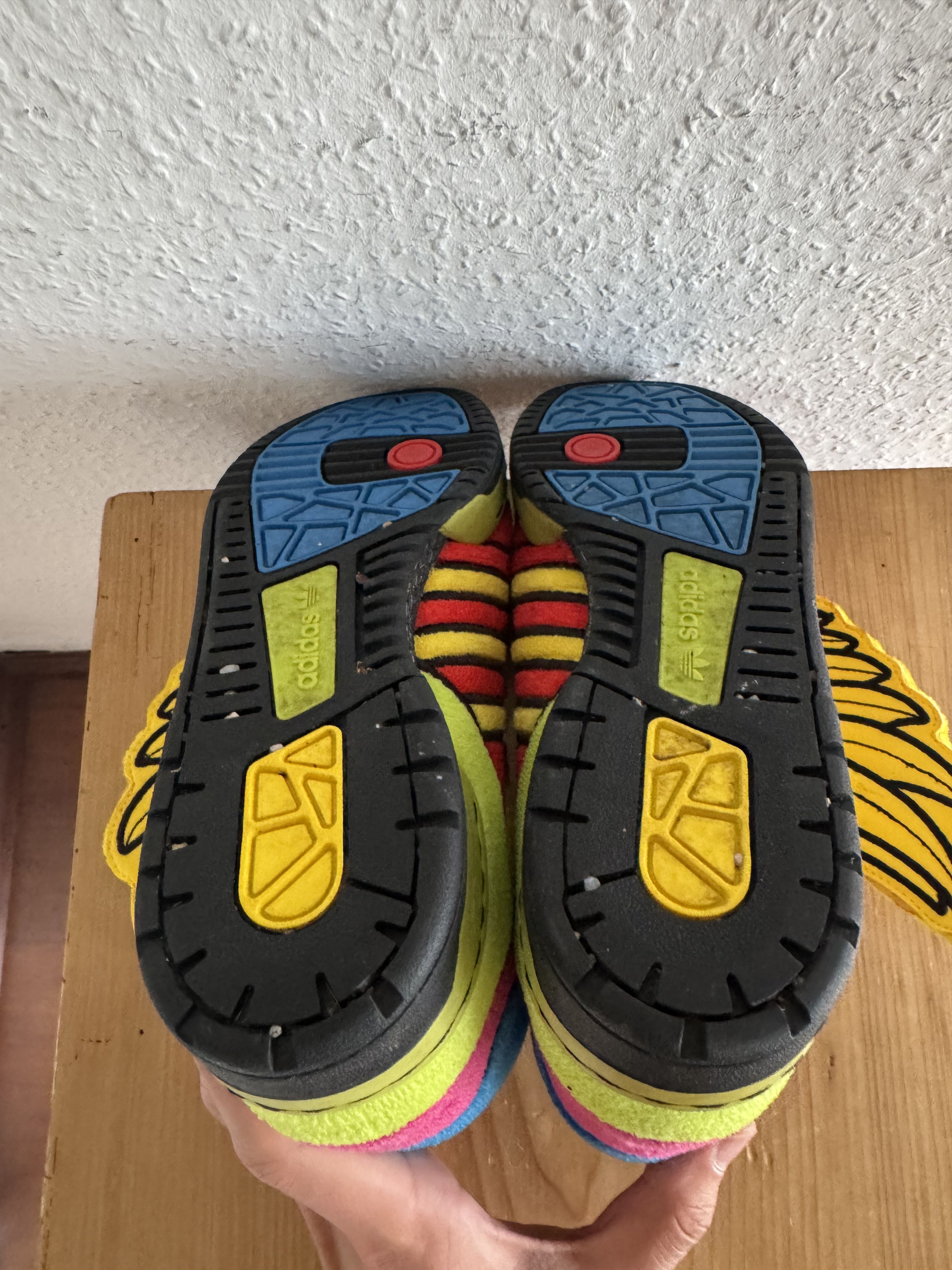 Adidas × Jeremy Scott Winged Rainbow Fleece Sneakers Size US 7.5 / EU 40-41 - 12 Thumbnail