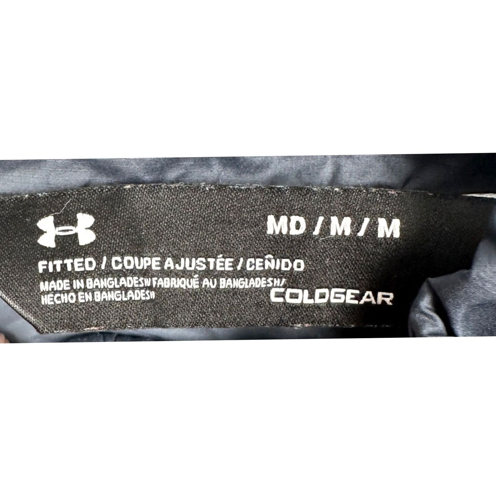 Under Armour Under Armour ColdGear Vest Mens Medium Black Quilted Puffer Full Zip Size US M / EU 48-50 / 2 - 4 Thumbnail