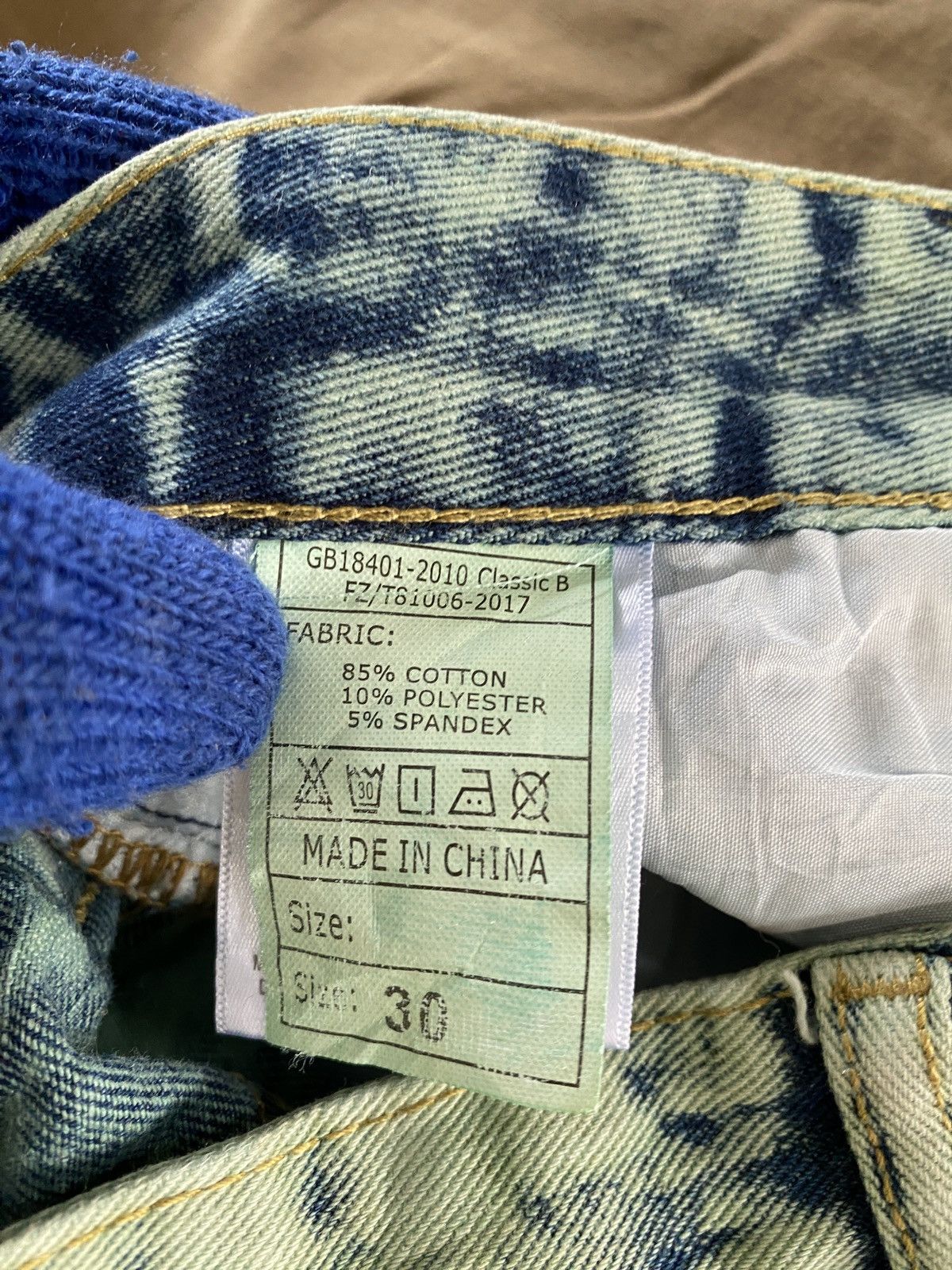 Japanese Brand Japanese Brand Acid Wash Design Distressed Denim Size US 31 - 18 Thumbnail