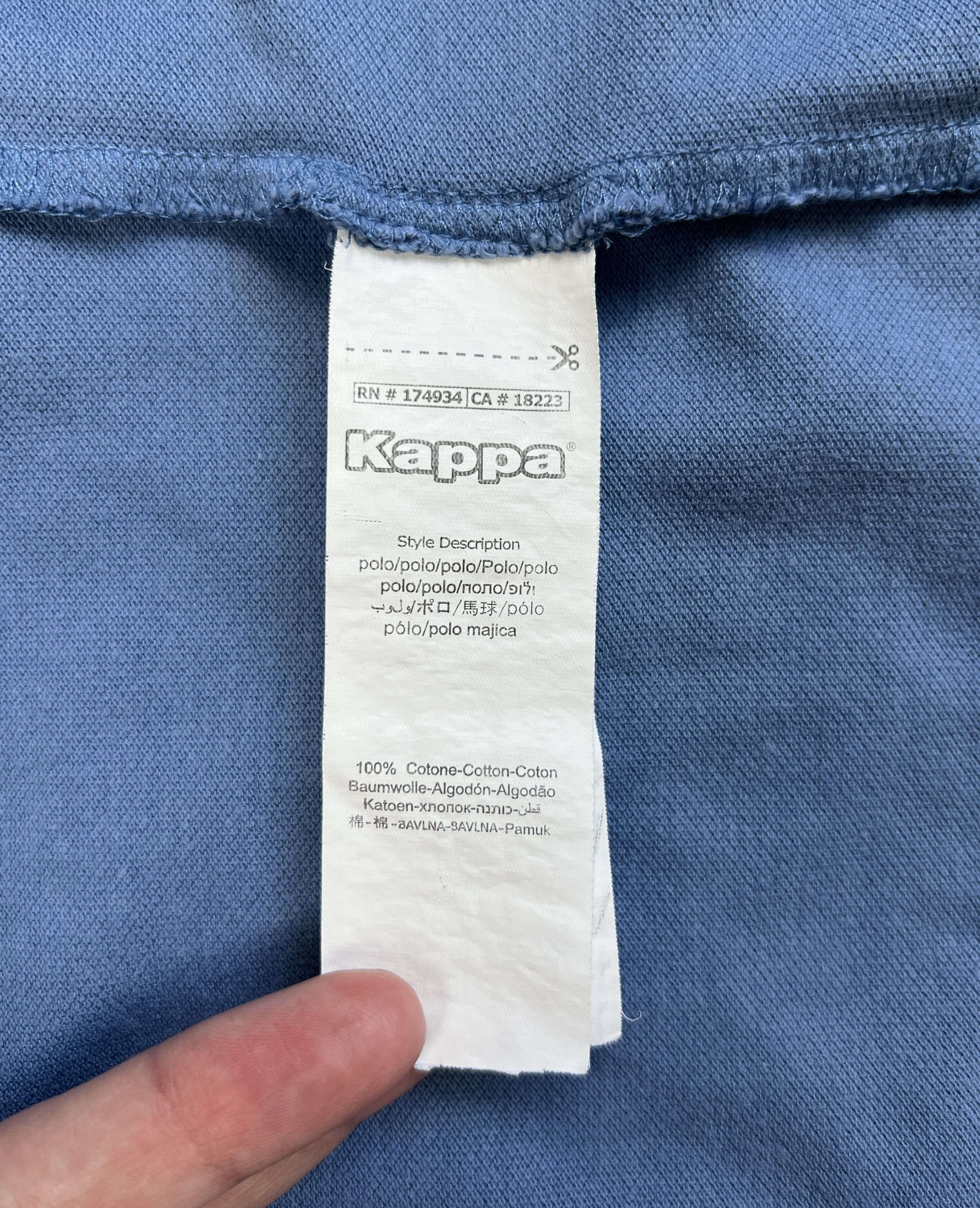 Kappa Kappa Long Sleeve Polo Shirt Blue M Size US M / EU 48-50 / 2 - 11 Thumbnail