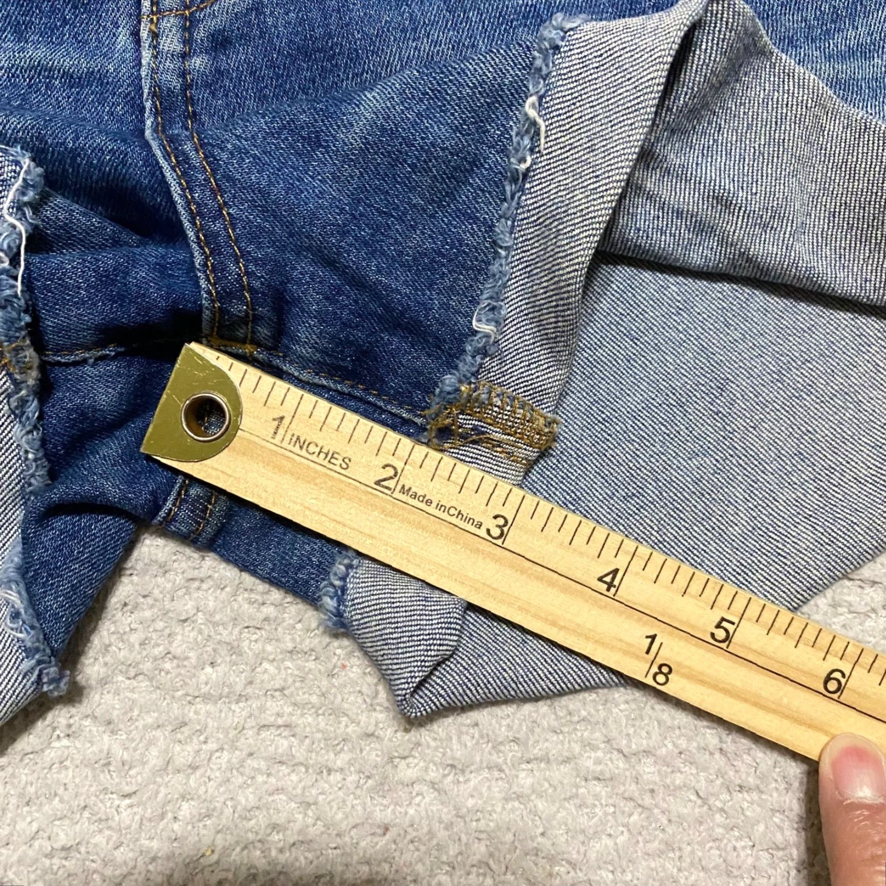 Madewell Madewell Jeans Shorts Blue Denim Inseam 3" Cut Off High Rise 24 Women XS-Plus? Size 42" / US 20 - 5 Thumbnail