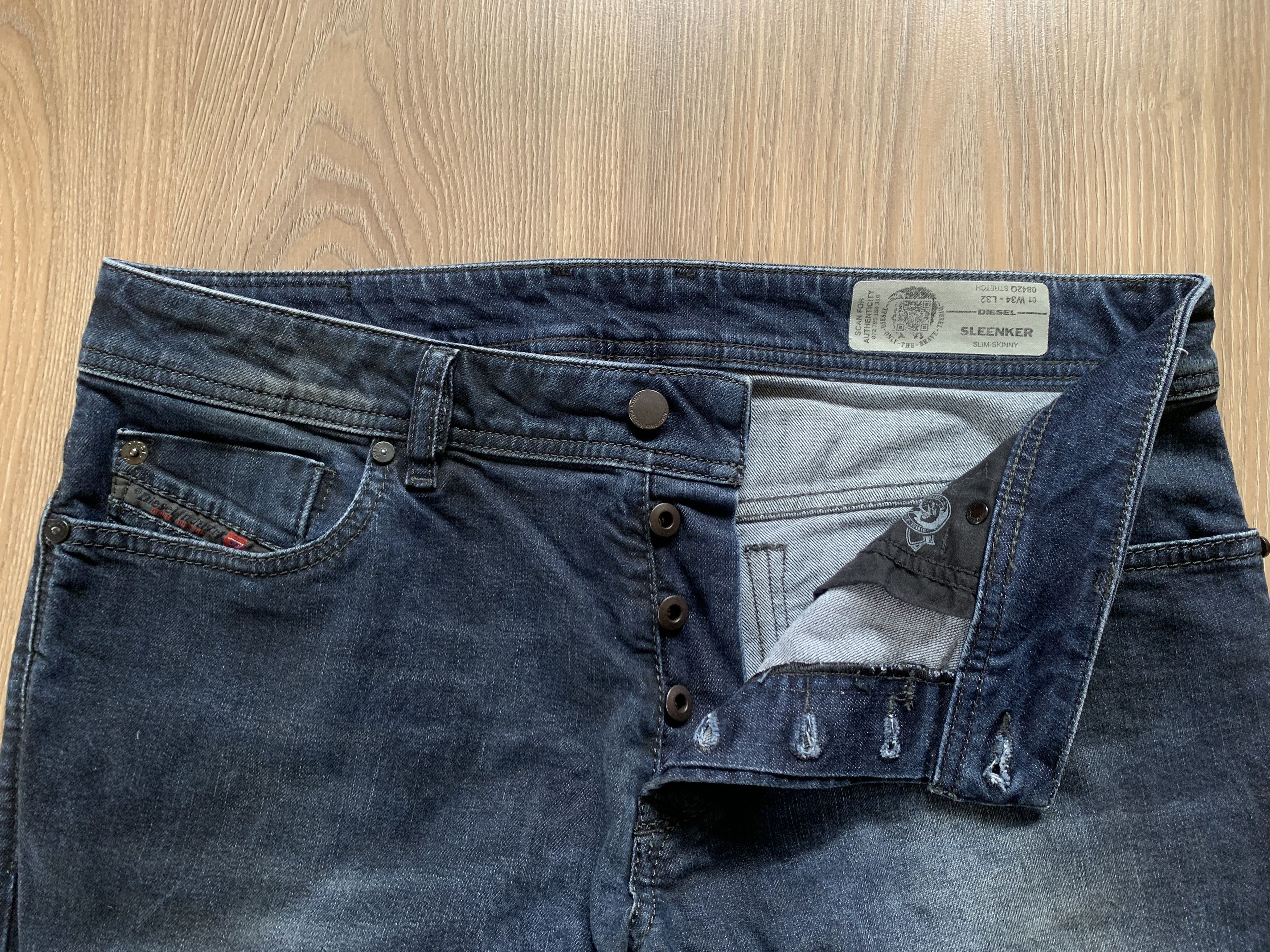 Diesel Diesel Sleenker Slim Skinny Stretch Jeans Size US 34 / EU 50 - 5 Thumbnail