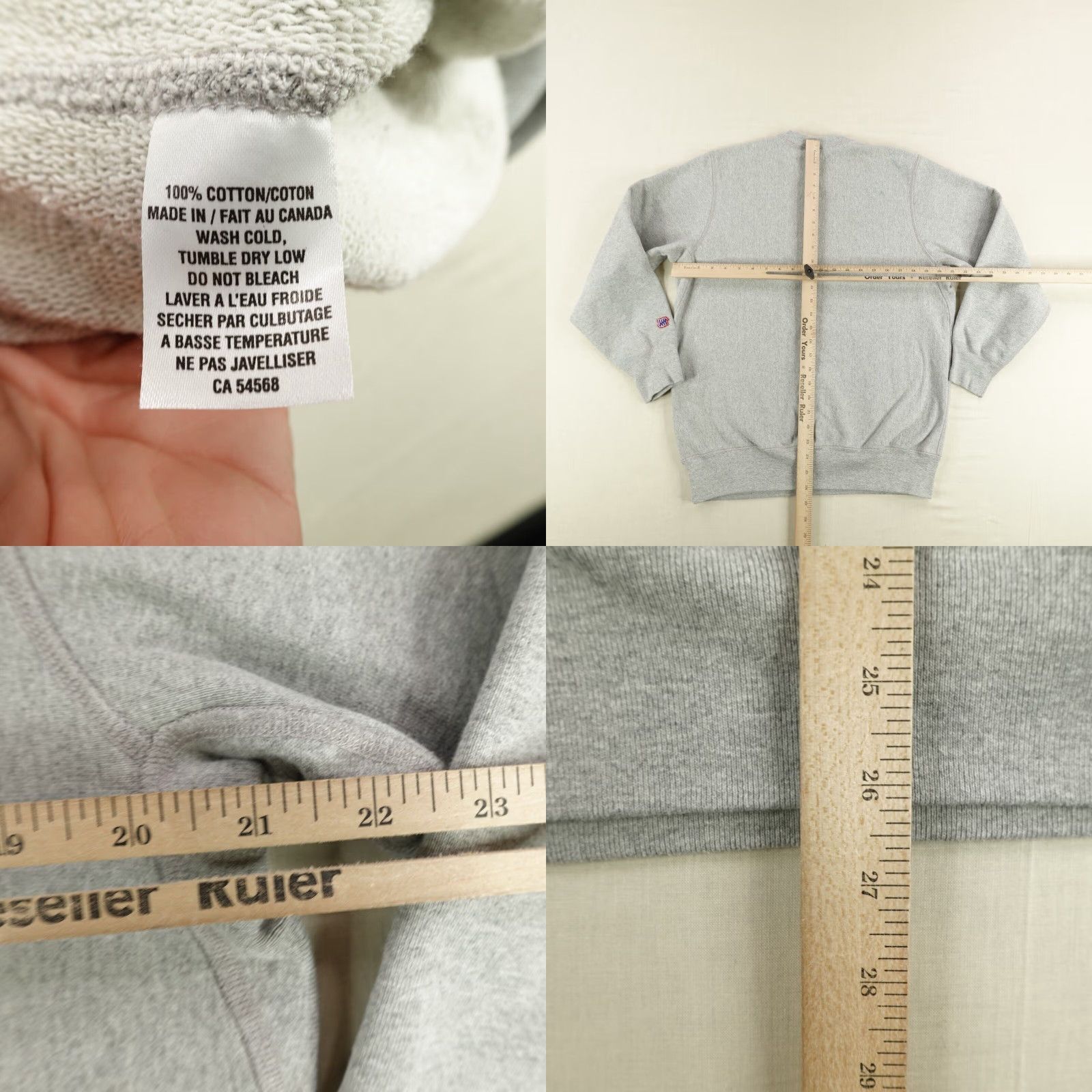 Undefeated VINTAGE Undefeated Sweatshirt Men Large Gray Crewneck Pullover Knit Logo Outdoor Active Warm Size US L / EU 52-54 / 3 - 8 Thumbnail