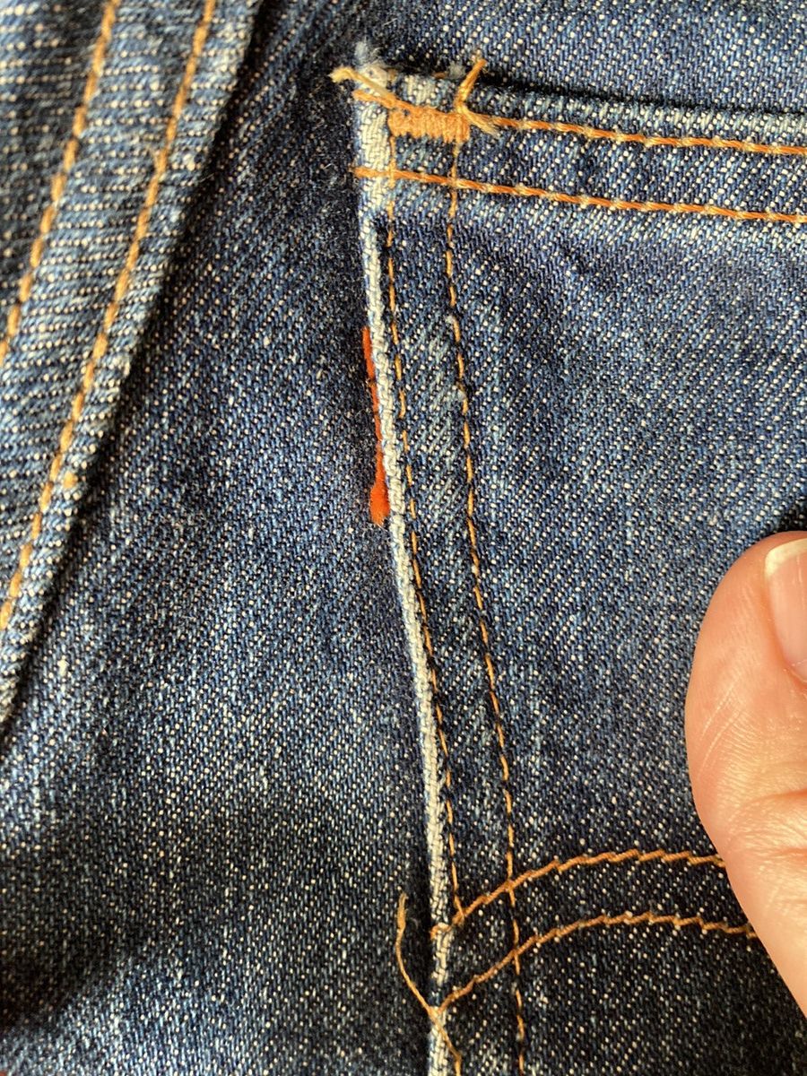 Levi's NOT A REPRODUCTION! True vintage Levi’s 606 Big E orange tab Size 24" / US 00 / IT 34 - 4 Thumbnail