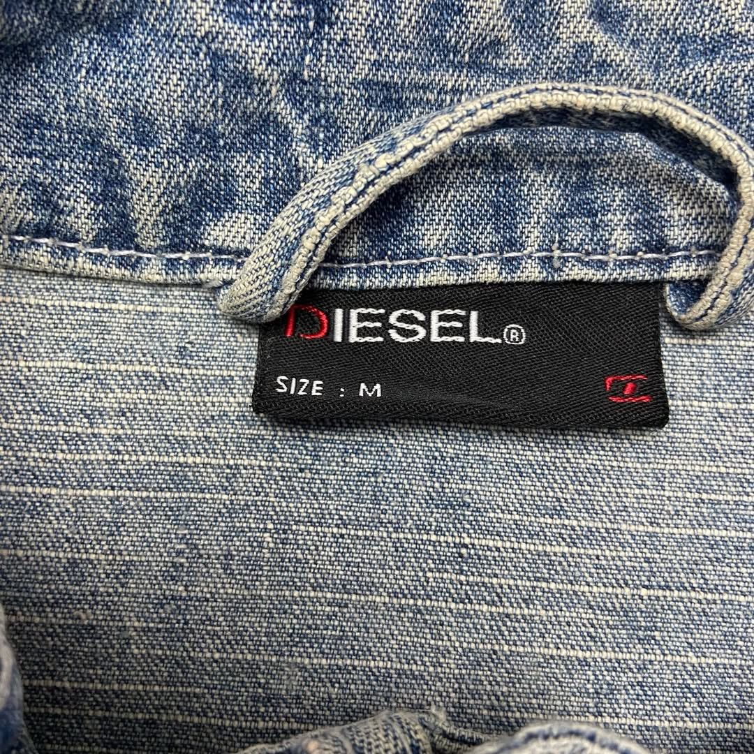 Diesel Diesel Washed Denim Bikers Jacket Size US M / EU 48-50 / 2 - 7 Thumbnail