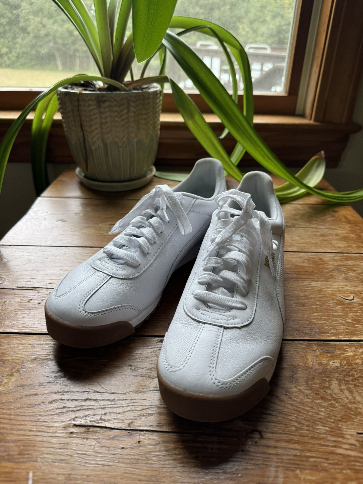 Puma Puma Roma Classic Gum (gold trim) Size US 13 / EU 46 - 4 Thumbnail
