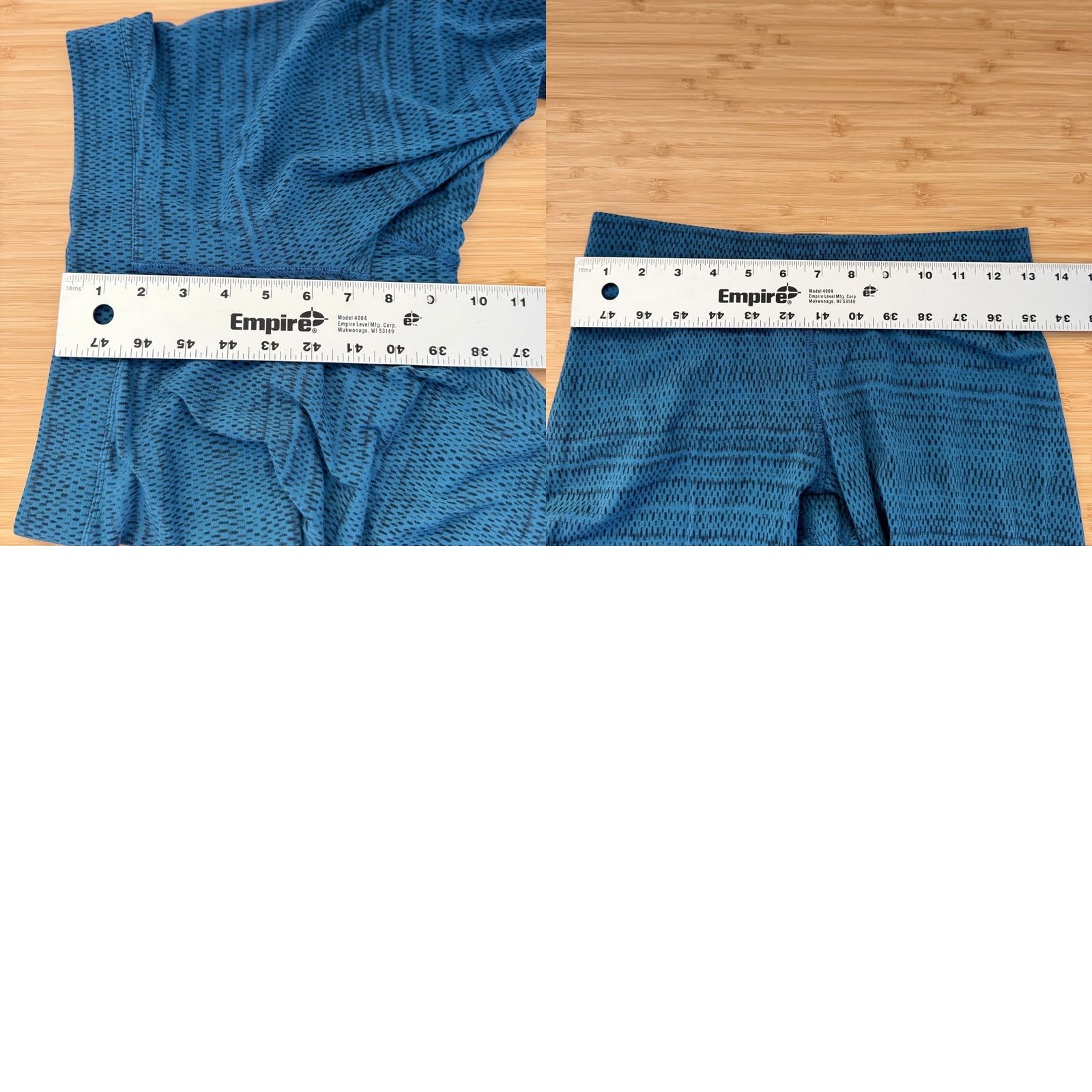 Toad&Co Toad&Co Blue Print Cropped Activewear Yoga Pants Leggings XS Women Size 26" / US 2 / IT 38 - 8 Thumbnail