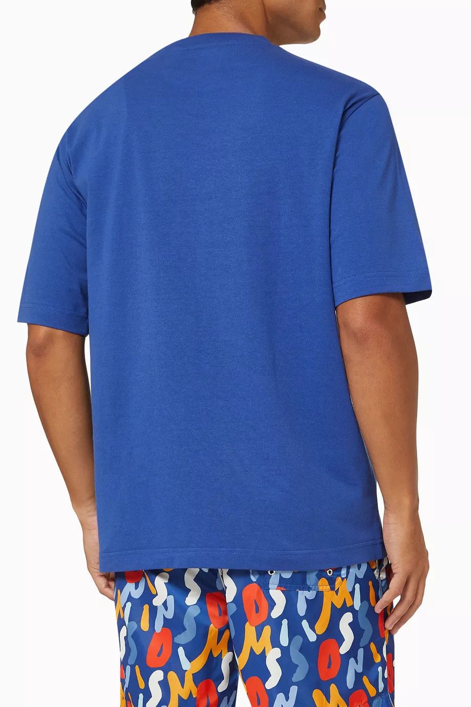 Missoni o1y0225 Logo Crewneck T-Shirt in Blue Size US XS / EU 42 / 0 - 2 Thumbnail