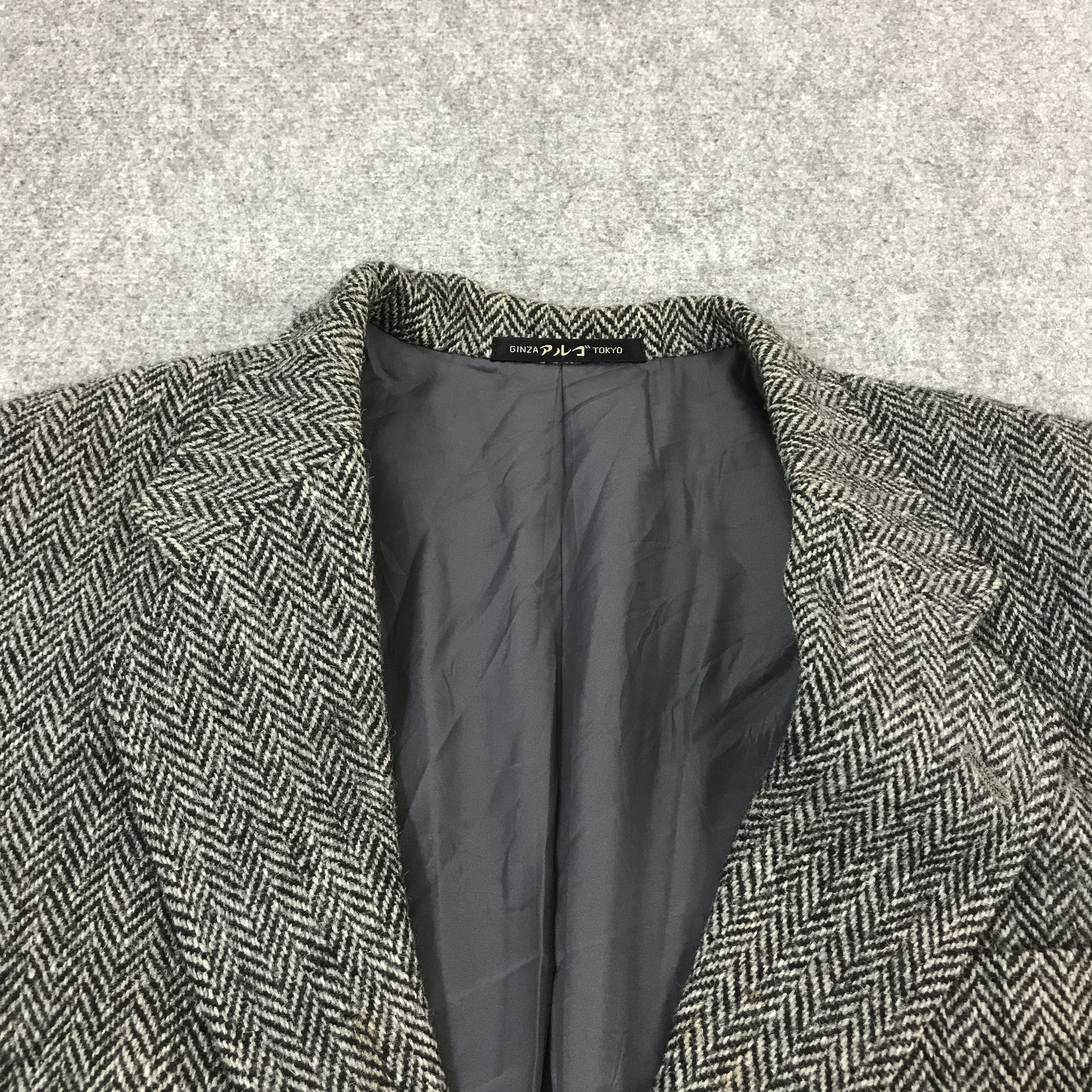 Harris Tweed VTG HARRIS TWEED WOOL BLAZER COAT JACKET Size US L / EU 52-54 / 3 - 7 Thumbnail