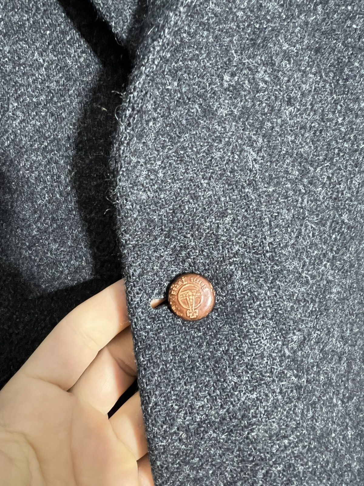 Harris Tweed × Vintage Vintage Harris Tweed Dark Gray Classic Blazer Two Button Size US XL / EU 56 / 4 - 6 Thumbnail