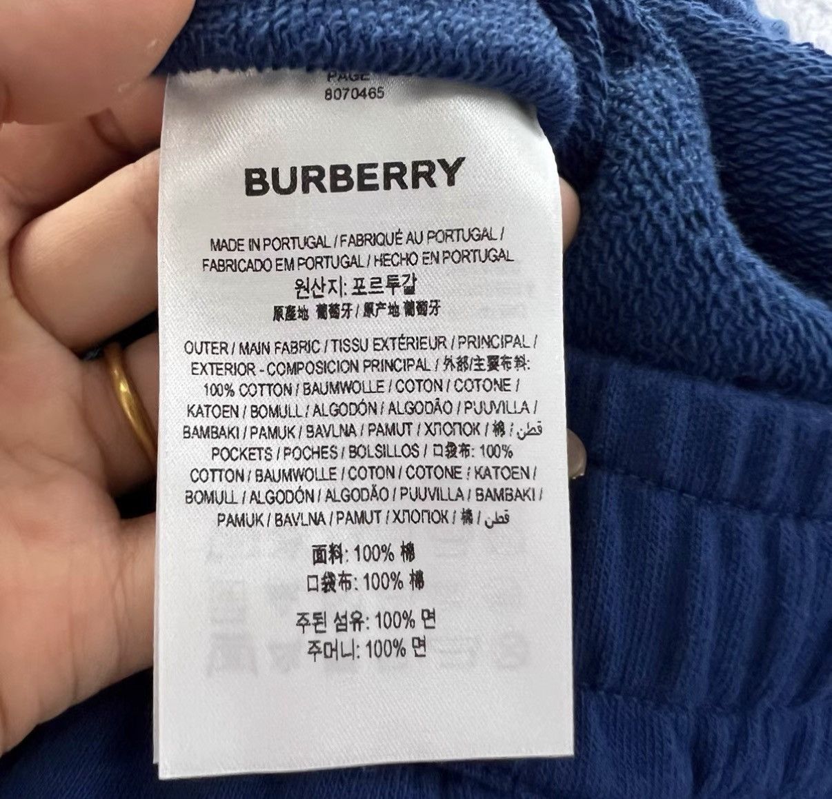 Burberry Burberry Blue Logo Print Shorts J41 Size US 32 / EU 48 - 4 Thumbnail