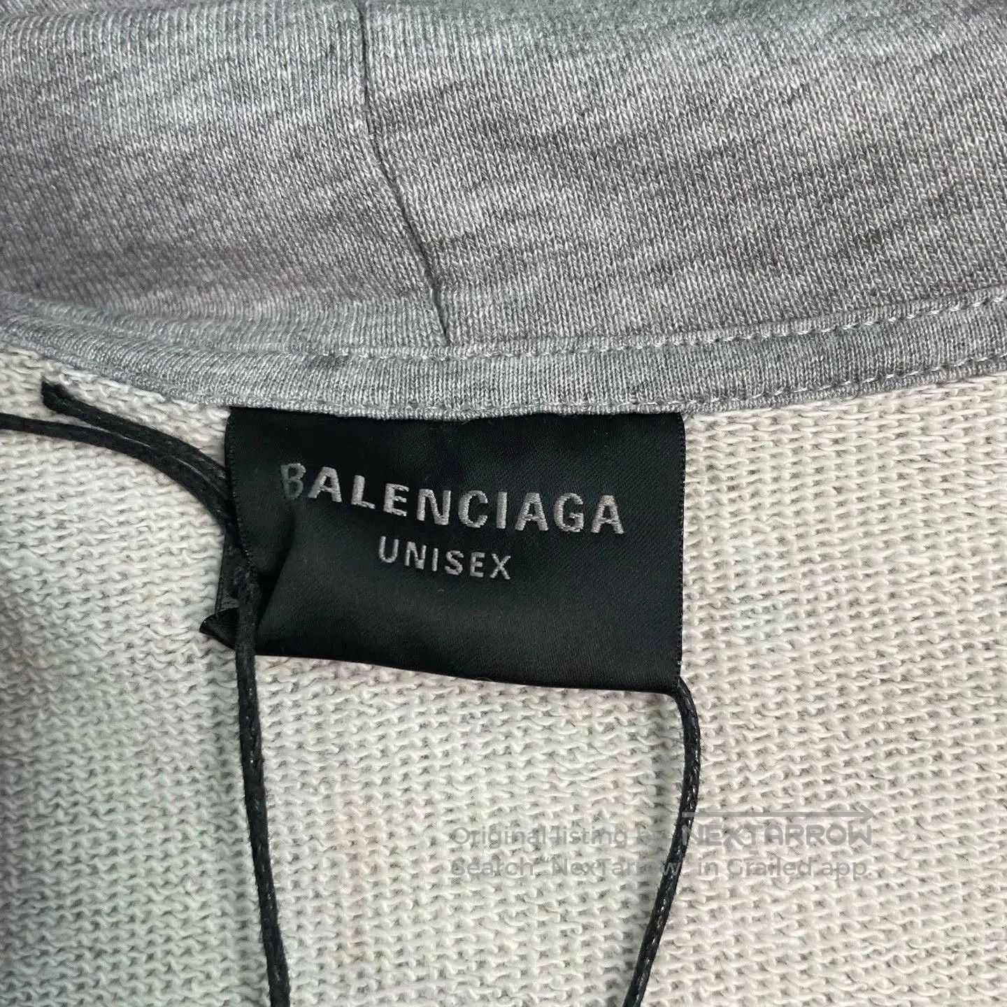balenciaga printed zip.