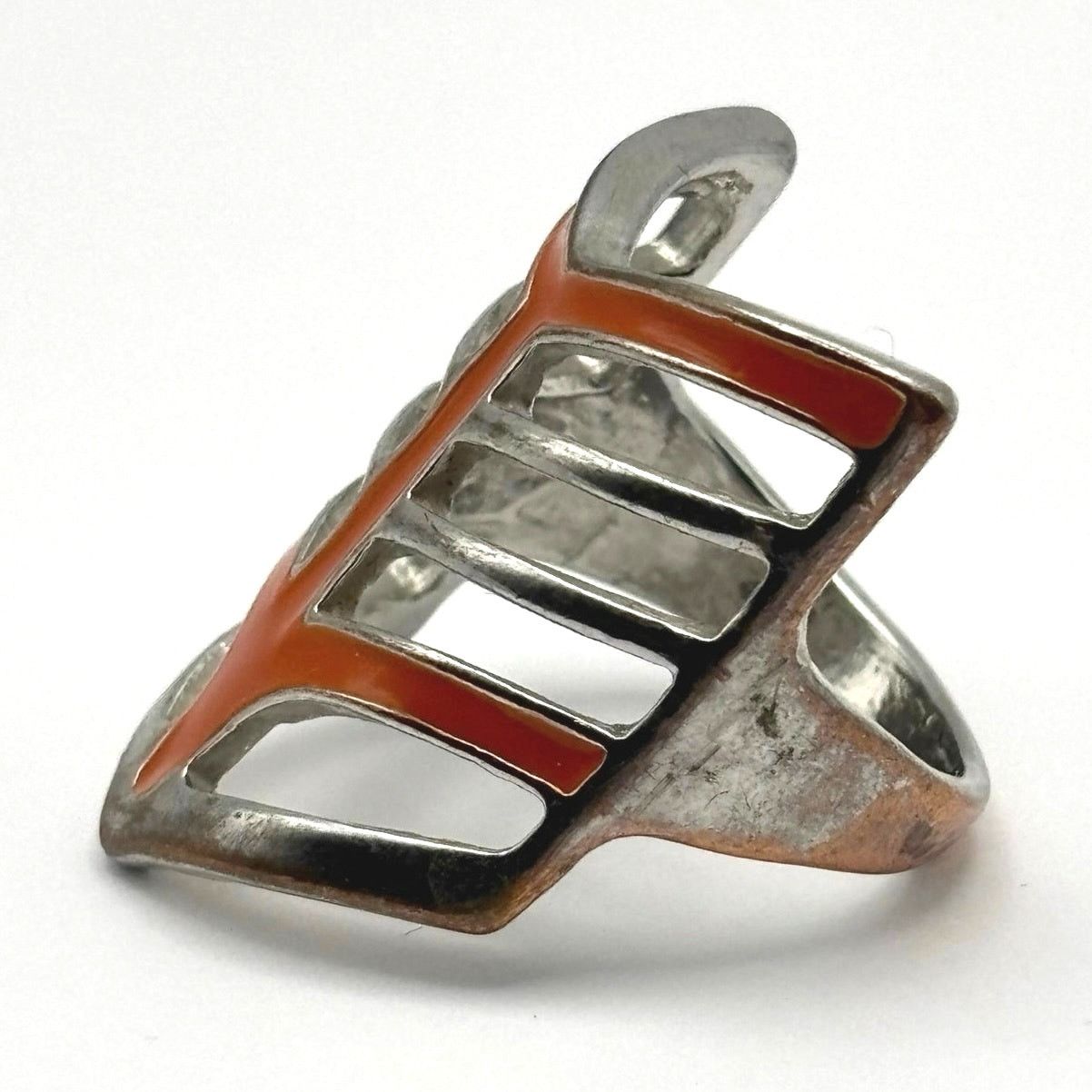 Other Orange & Silver Strike Ring Size ONE SIZE - 3 Thumbnail