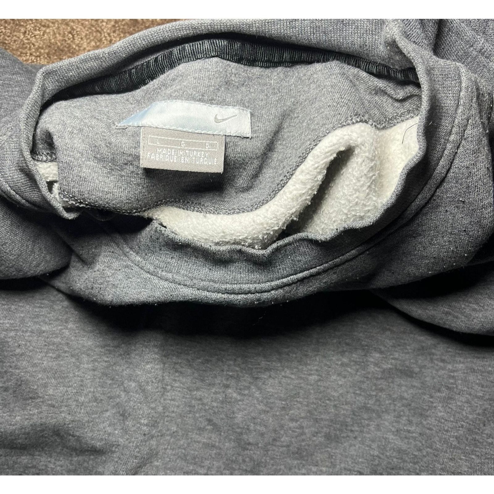 Nike 👕 Nike Embroidered Swoosh Crewneck Sweatshirt – With Size L Size L / US 10 / IT 46 - 4 Thumbnail